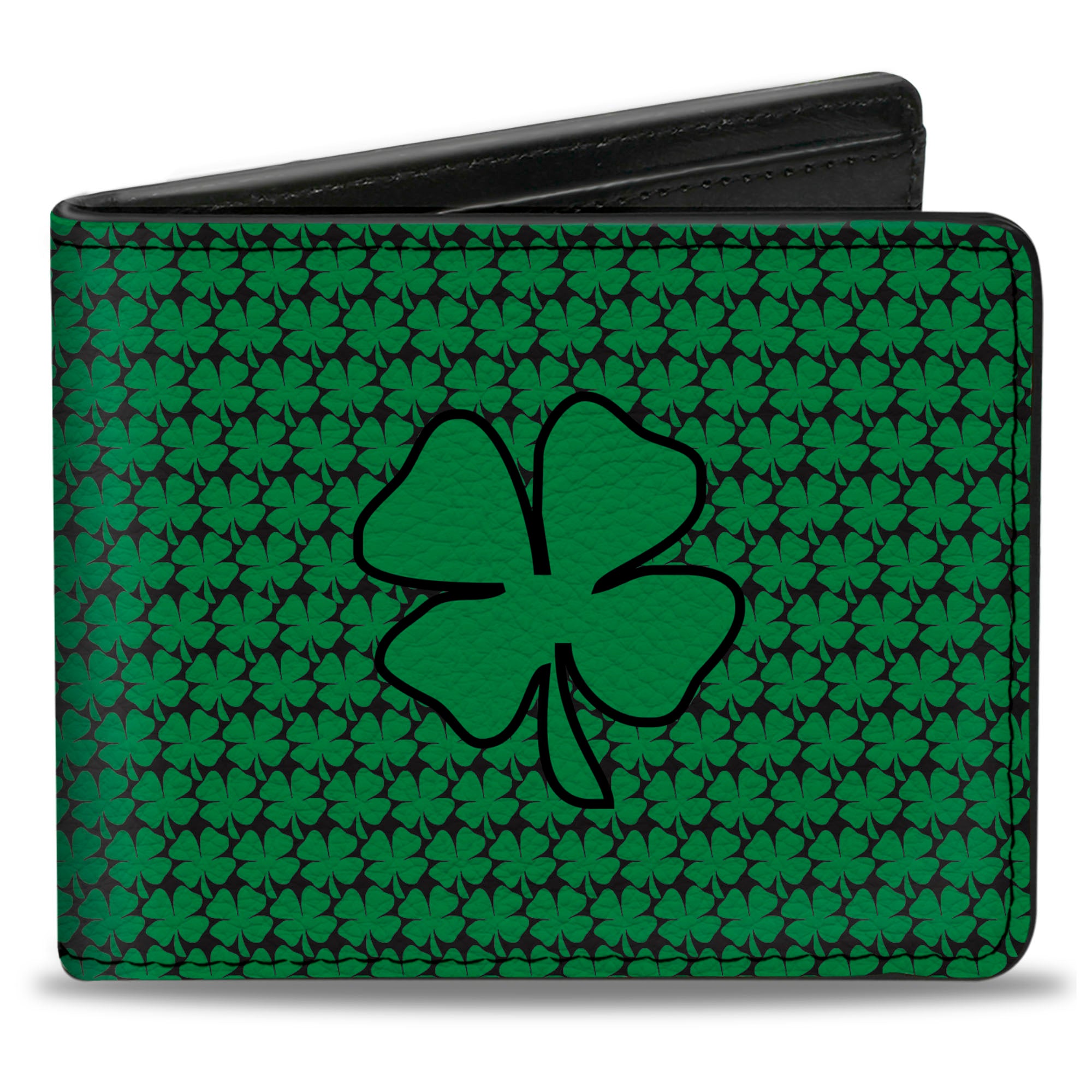 Bi-Fold Wallet - St. Pat's Clovers Green Bi-Fold Wallets Buckle-Down