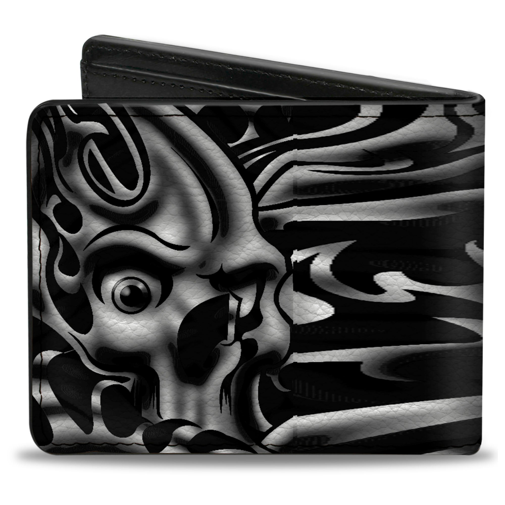 Bi-Fold Wallet - Sleeve Skulls Black/Gray Bi-Fold Wallets Buckle-Down