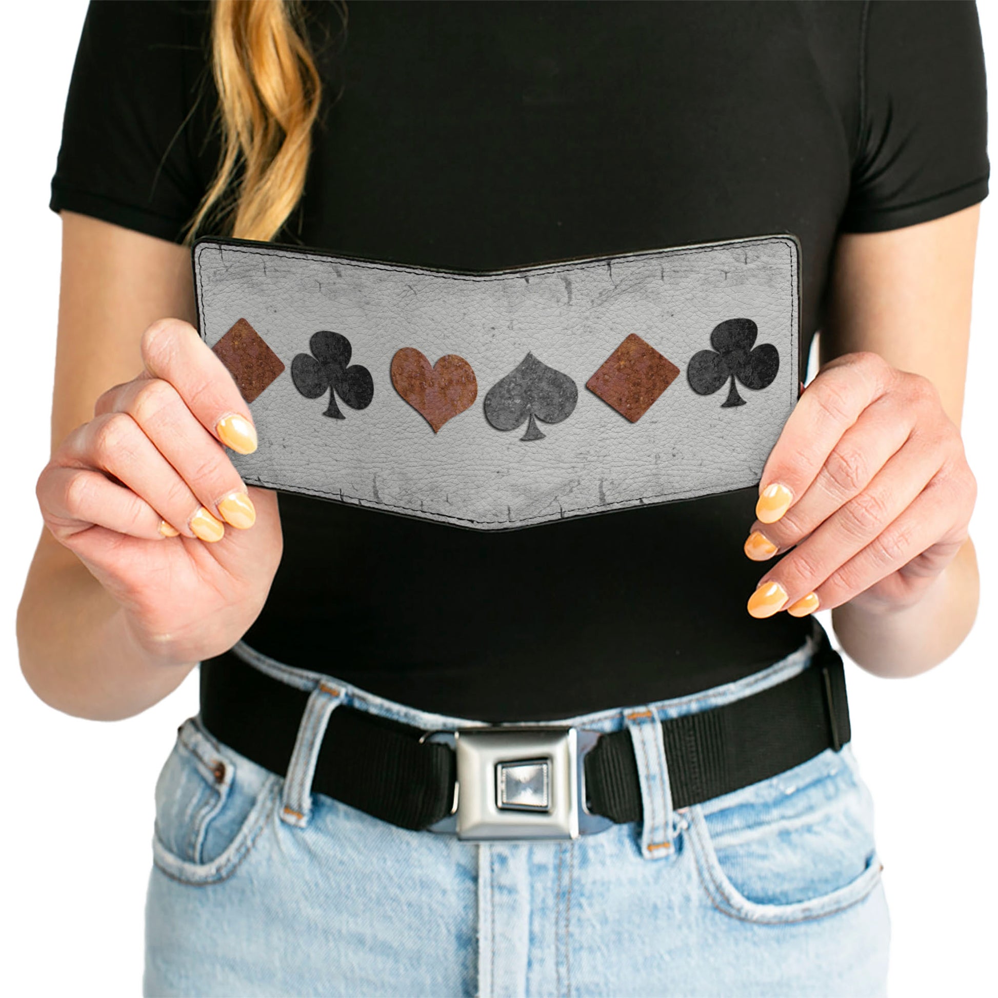 Bi-Fold Wallet - Suits Gray Stone Bi-Fold Wallets Buckle-Down