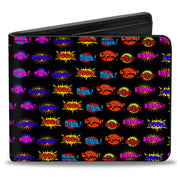 Bi-Fold Wallet - Sound Effects Black Multi Color Bi-Fold Wallets Buckle-Down