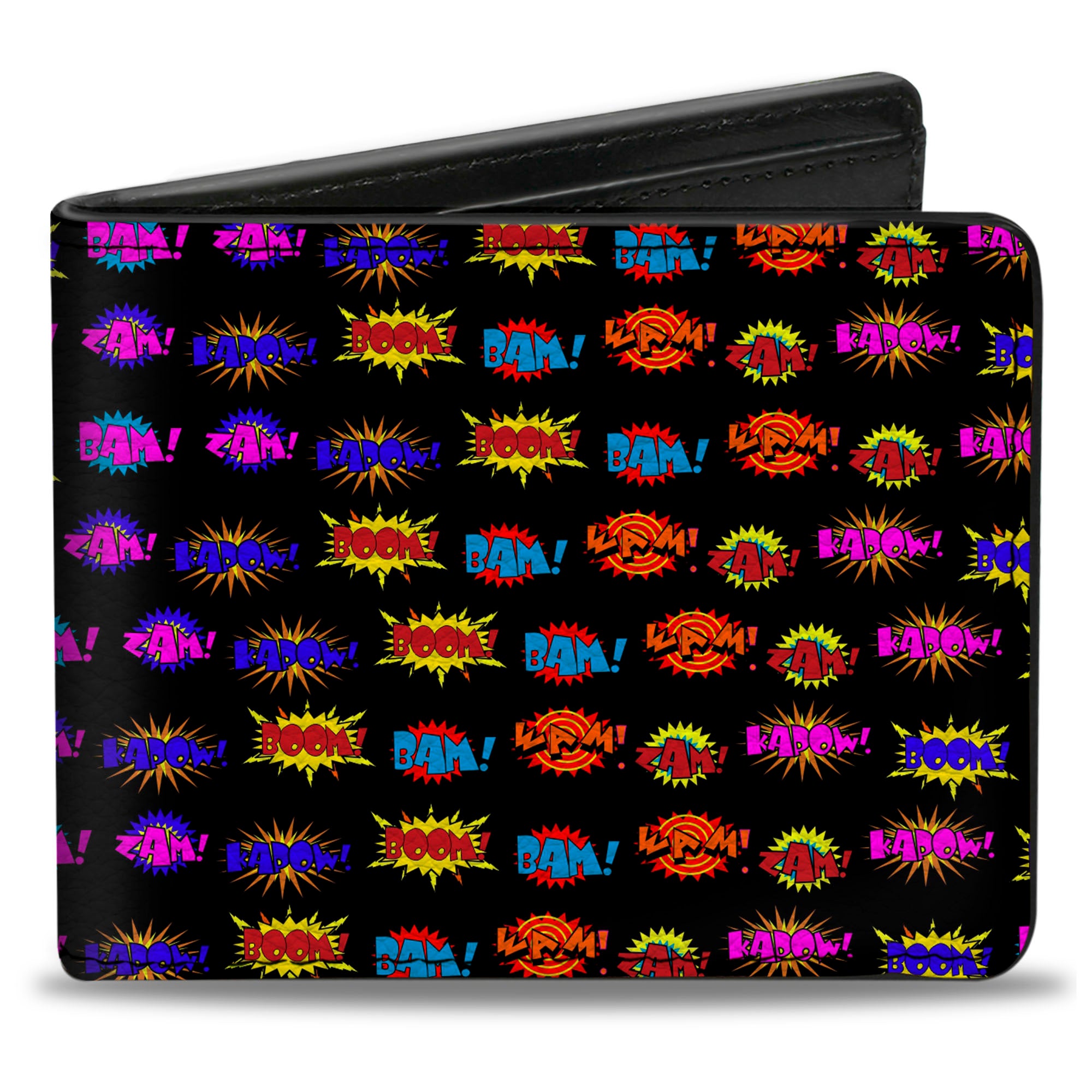 Bi-Fold Wallet - Sound Effects Black Multi Color Bi-Fold Wallets Buckle-Down