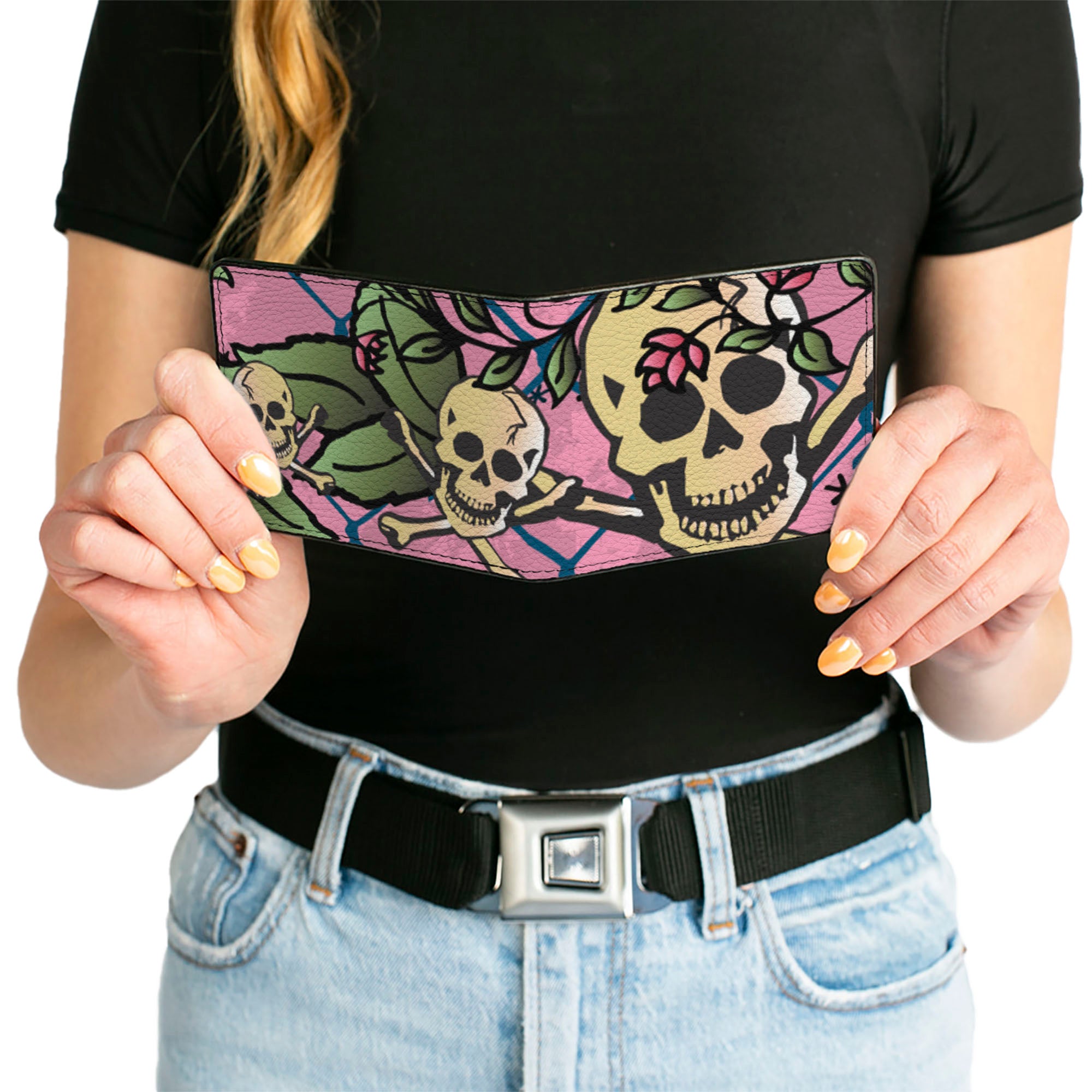 Bi-Fold Wallet - Trust No One Pink Bi-Fold Wallets Buckle-Down