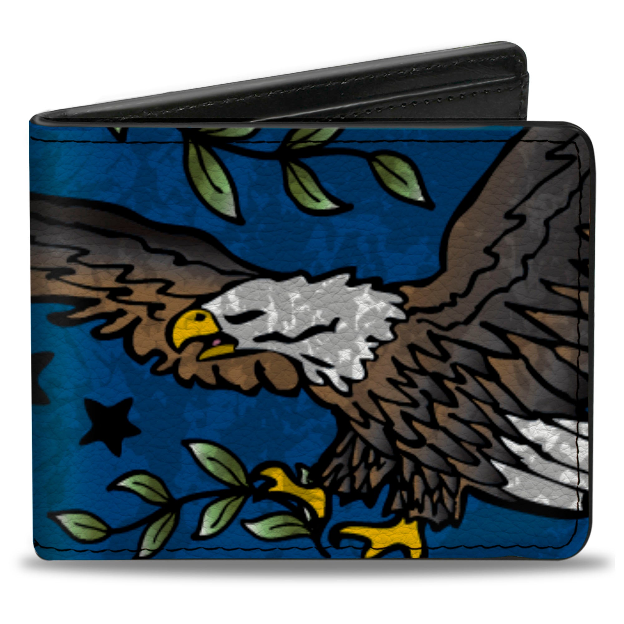 Bi-Fold Wallet - Truth and Justice CLOSE-UP Blue Bi-Fold Wallets Buckle-Down