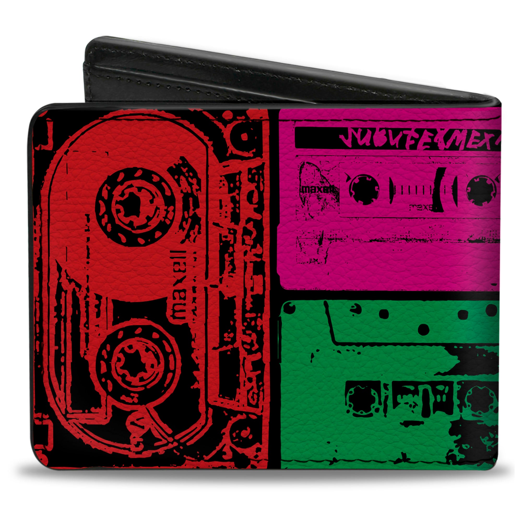 Bi-Fold Wallet - Tapes Multi Neon Bi-Fold Wallets Buckle-Down
