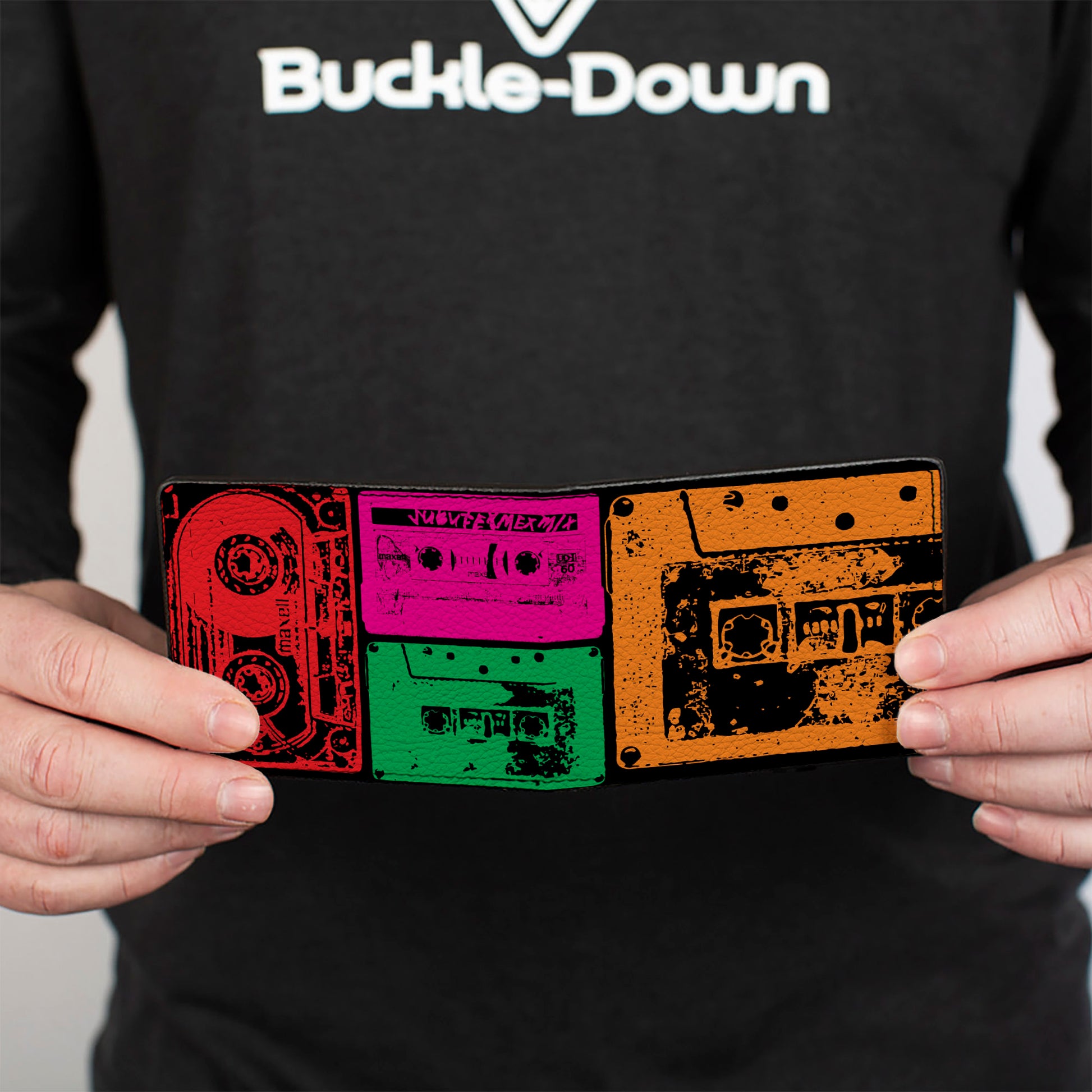 Bi-Fold Wallet - Tapes Multi Neon Bi-Fold Wallets Buckle-Down