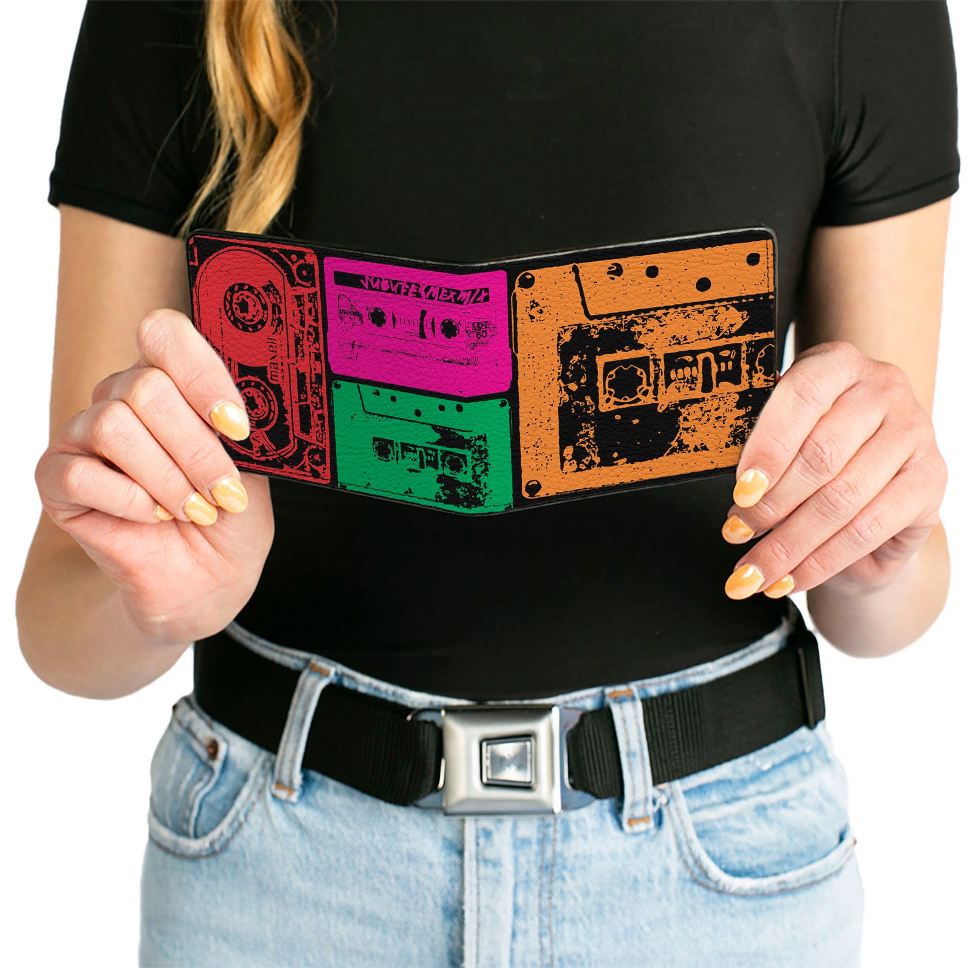 Bi-Fold Wallet - Tapes Multi Neon Bi-Fold Wallets Buckle-Down