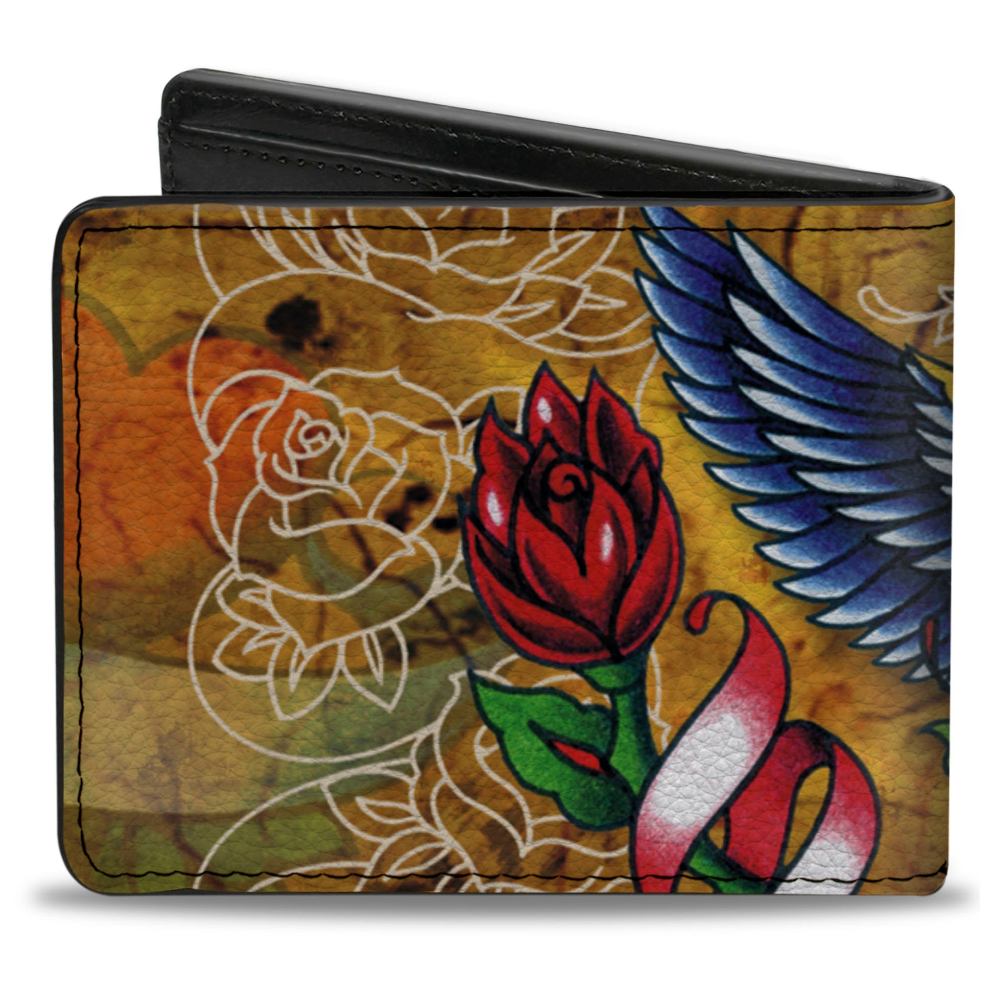 Bi-Fold Wallet - Tattoo Johnny-Blonde Bi-Fold Wallets Tattoo Johnny