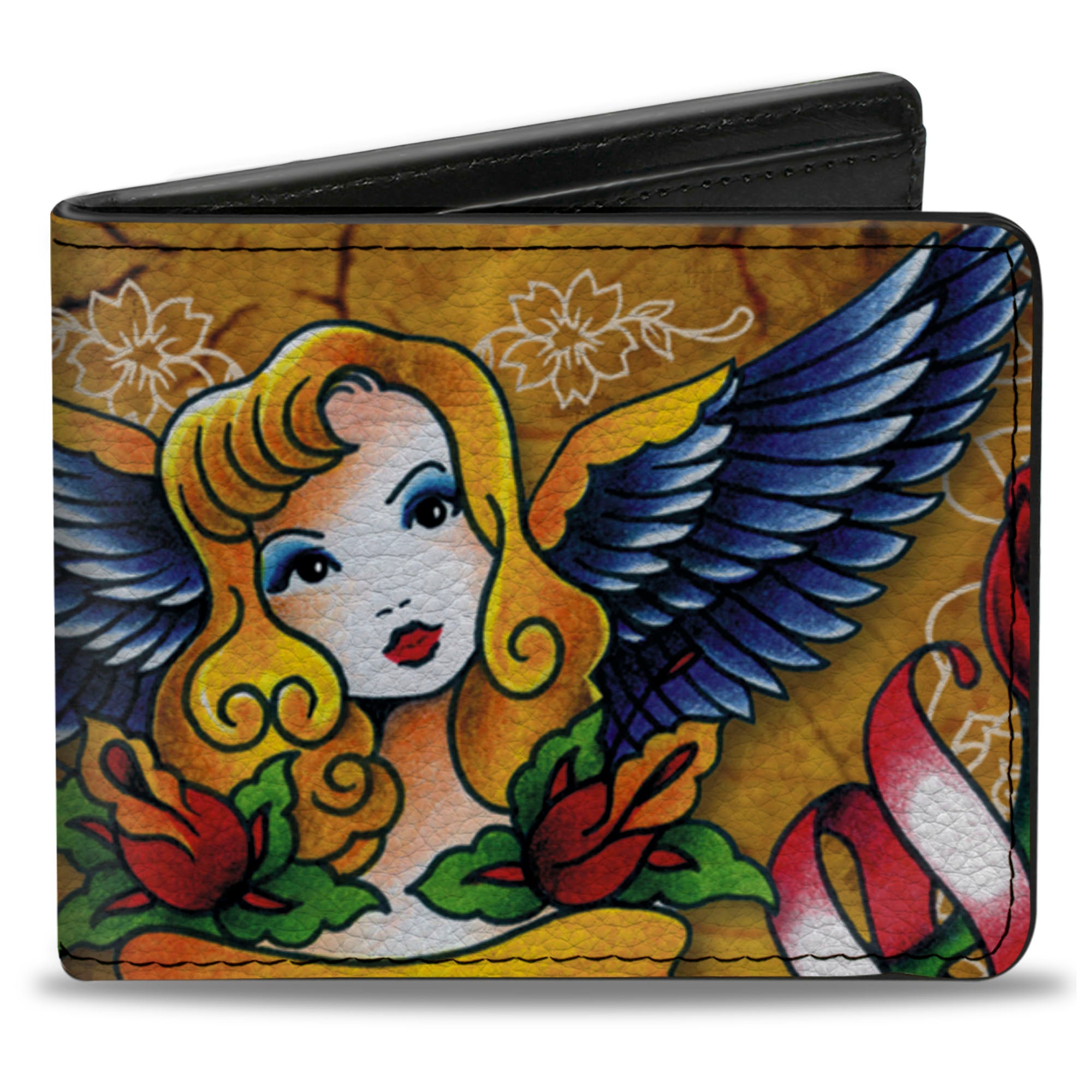 Bi-Fold Wallet - Tattoo Johnny-Blonde Bi-Fold Wallets Tattoo Johnny