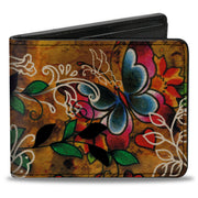 Bi-Fold Wallet - Tattoo Johnny-Butterflies Bi-Fold Wallets Tattoo Johnny