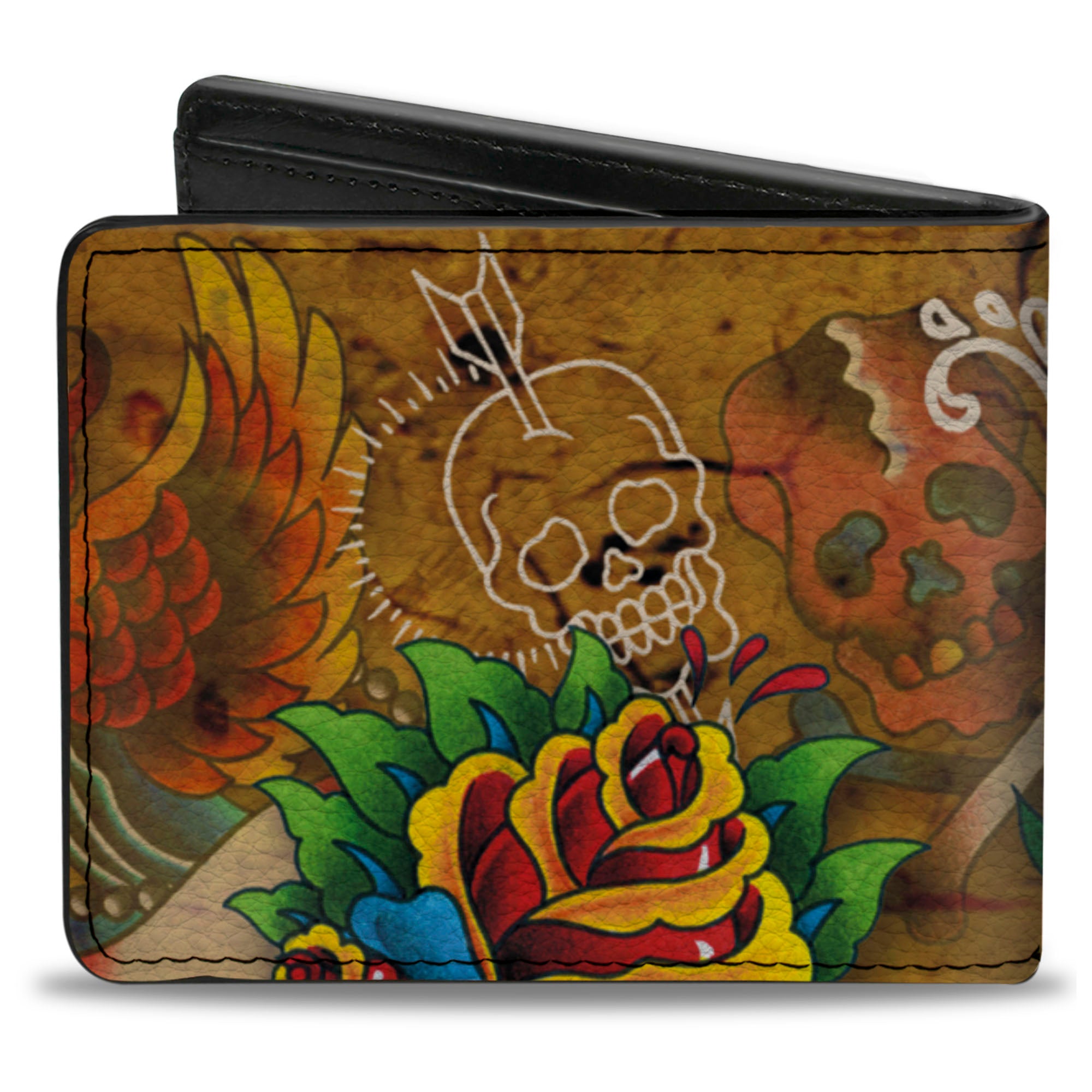 Bi-Fold Wallet - Tattoo Johnny-Candles & Skulls Bi-Fold Wallets Tattoo Johnny