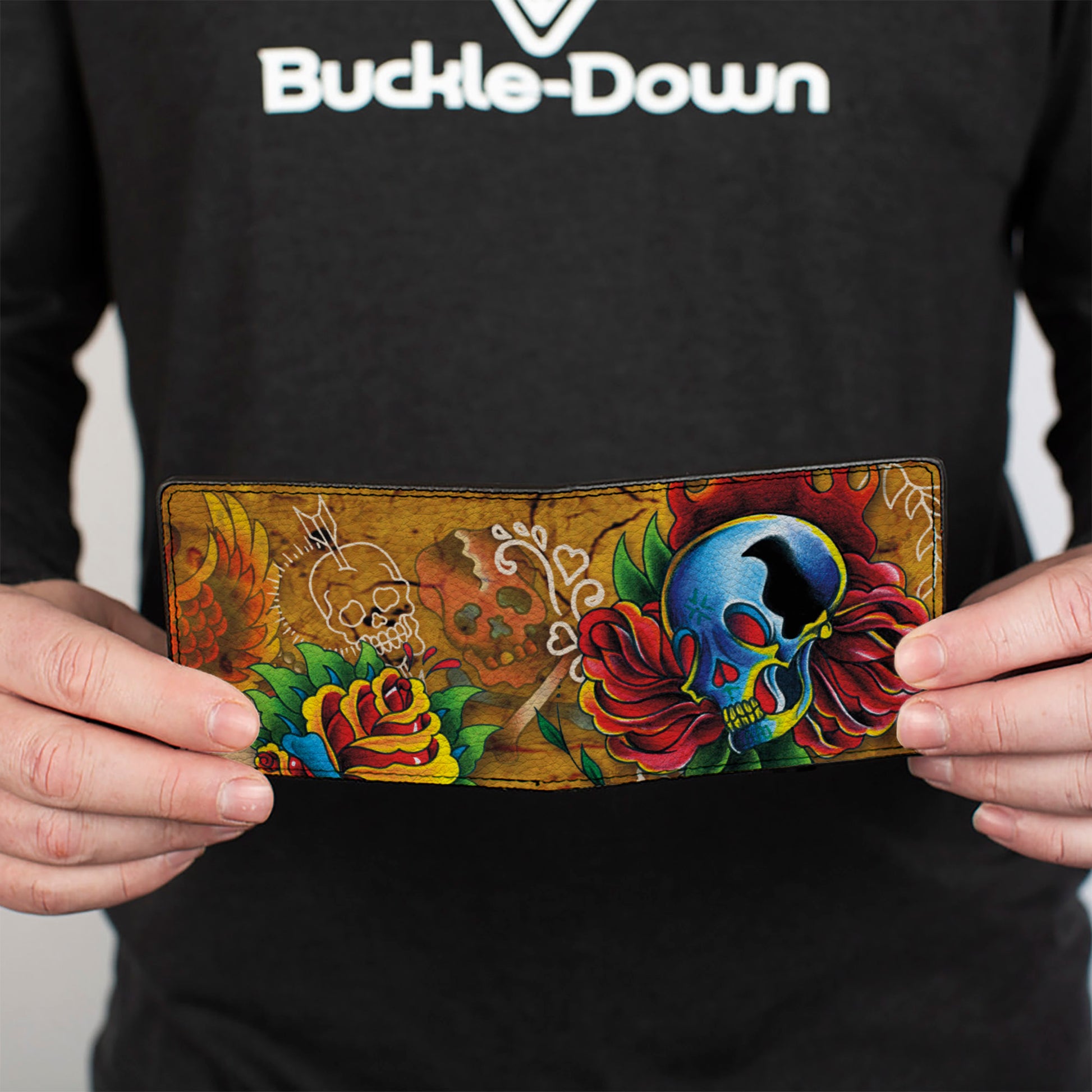 Bi-Fold Wallet - Tattoo Johnny-Candles & Skulls Bi-Fold Wallets Tattoo Johnny