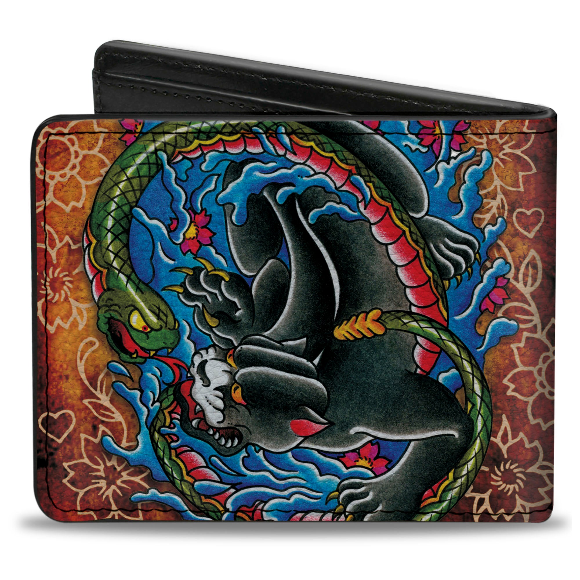 Bi-Fold Wallet - Tattoo Johnny-Panther Bi-Fold Wallets Tattoo Johnny