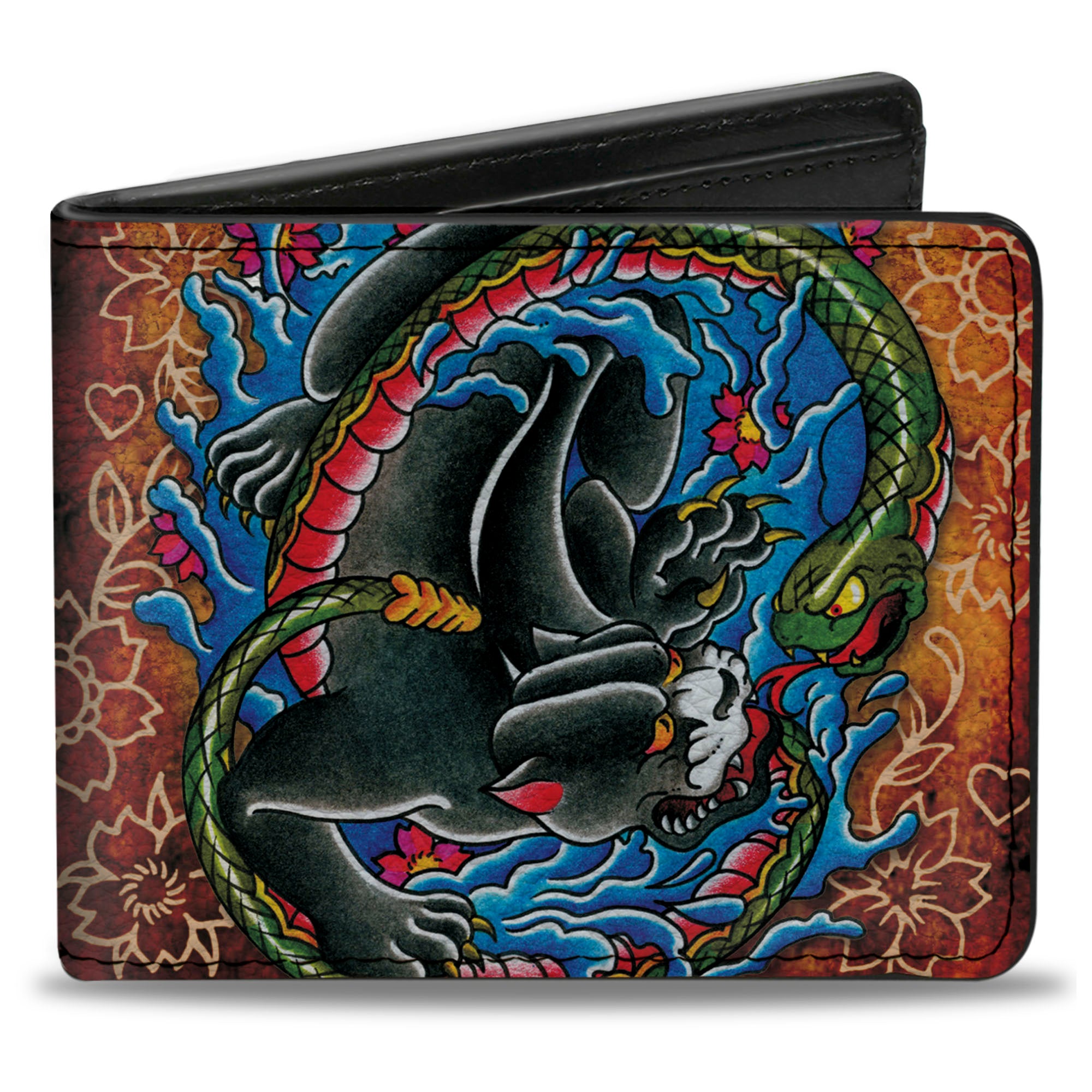 Bi-Fold Wallet - Tattoo Johnny-Panther Bi-Fold Wallets Tattoo Johnny