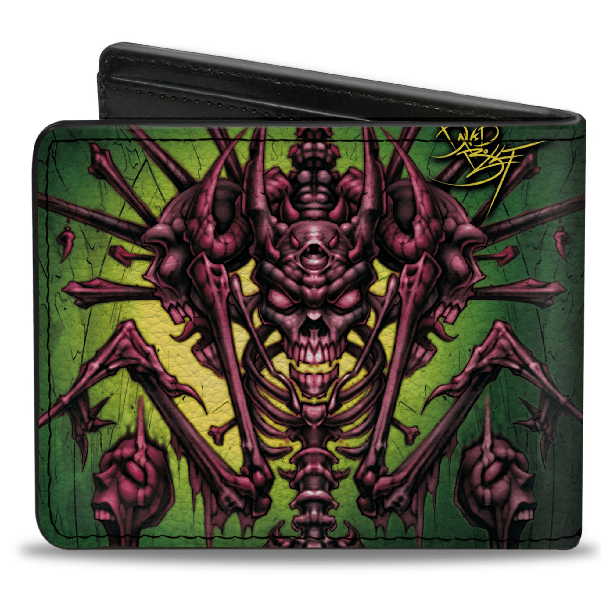 Bi-Fold Wallet - Tattoo Johnny-Bone Man Bi-Fold Wallets Tattoo Johnny