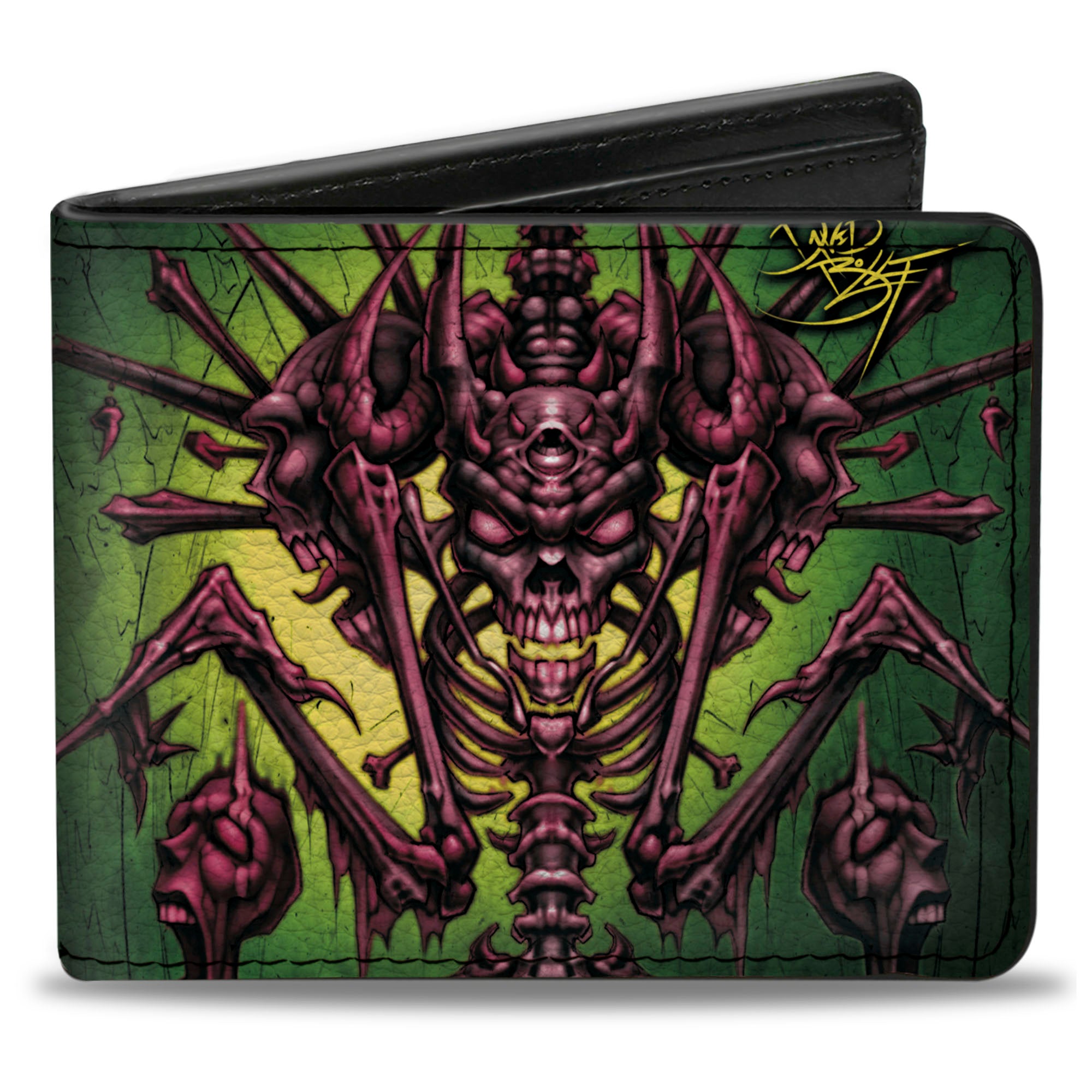 Bi-Fold Wallet - Tattoo Johnny-Bone Man Bi-Fold Wallets Tattoo Johnny