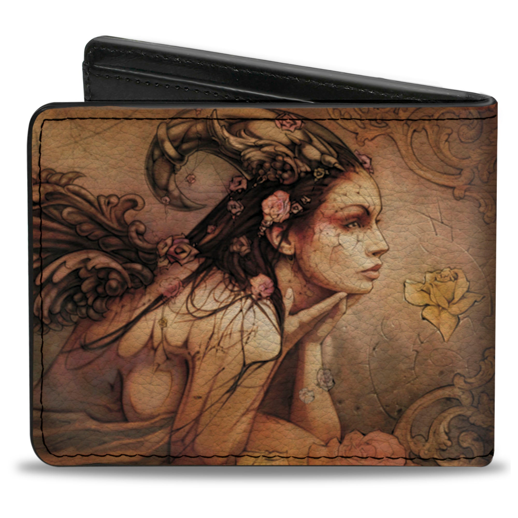 Bi-Fold Wallet - Tattoo Johnny-Bollt Fairy Bi-Fold Wallets Tattoo Johnny