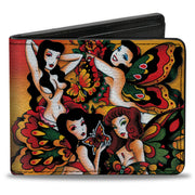 Bi-Fold Wallet - Tattoo Johnny-Butterfly Girl Bi-Fold Wallets Tattoo Johnny
