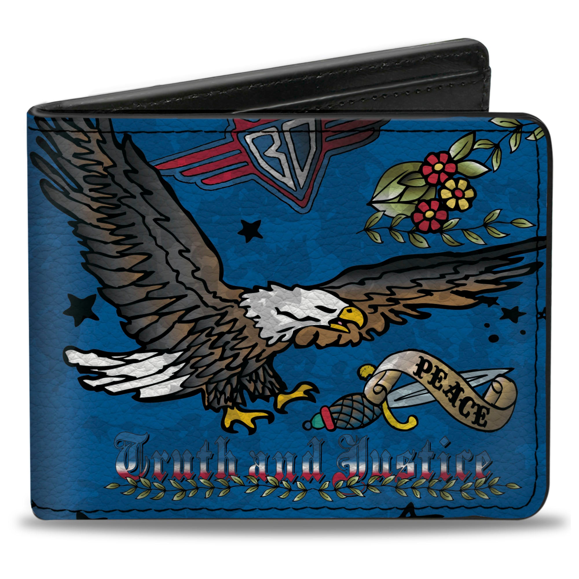 Bi-Fold Wallet - Truth and Justice Blue Bi-Fold Wallets Buckle-Down