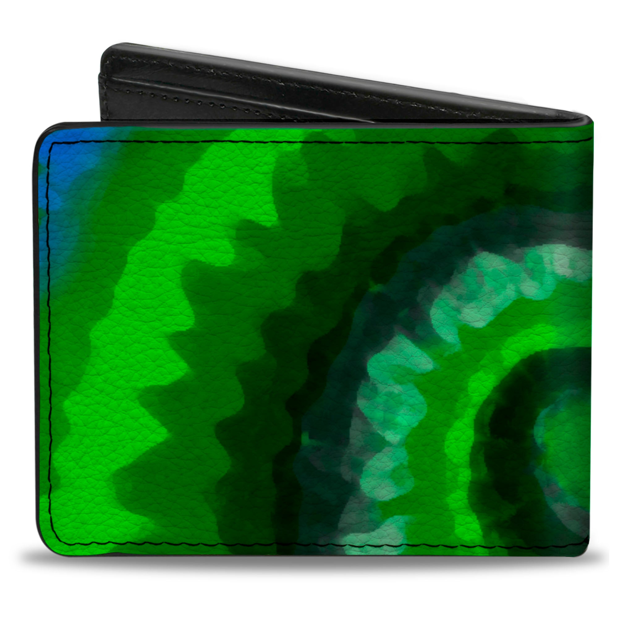Bi-Fold Wallet - Tie Dye Swirl Green Blue Purple Bi-Fold Wallets Buckle-Down