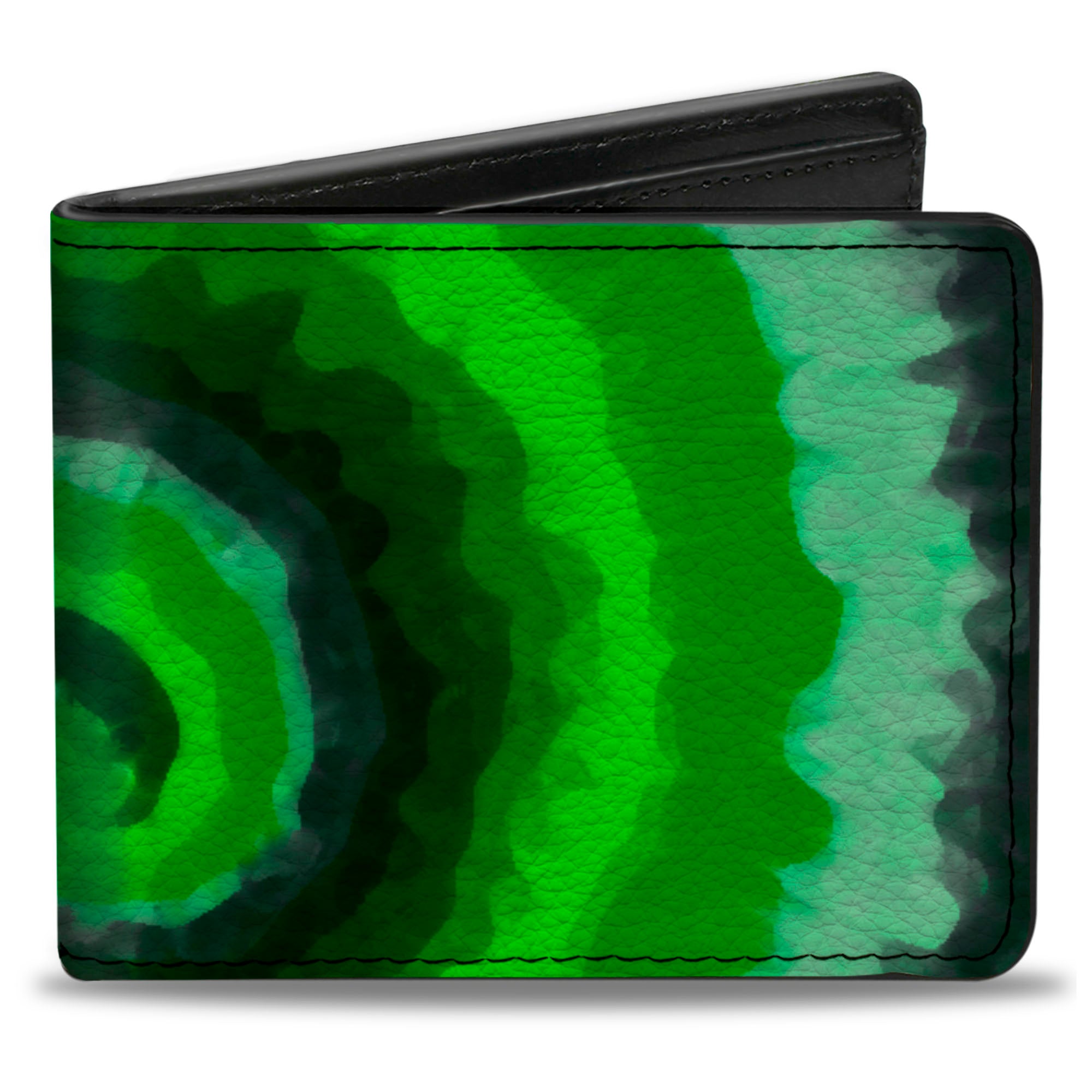 Bi-Fold Wallet - Tie Dye Swirl Green Blue Purple Bi-Fold Wallets Buckle-Down