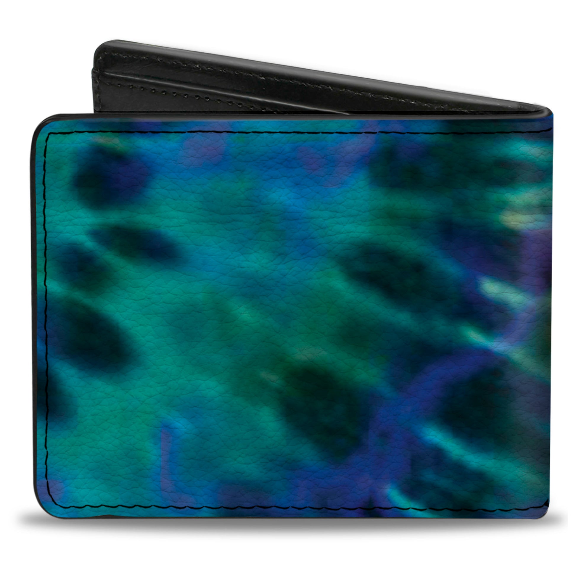 Bi-Fold Wallet - Tie Dye Green Blue Purple Bi-Fold Wallets Buckle-Down