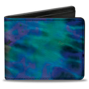 Bi-Fold Wallet - Tie Dye Green Blue Purple Bi-Fold Wallets Buckle-Down