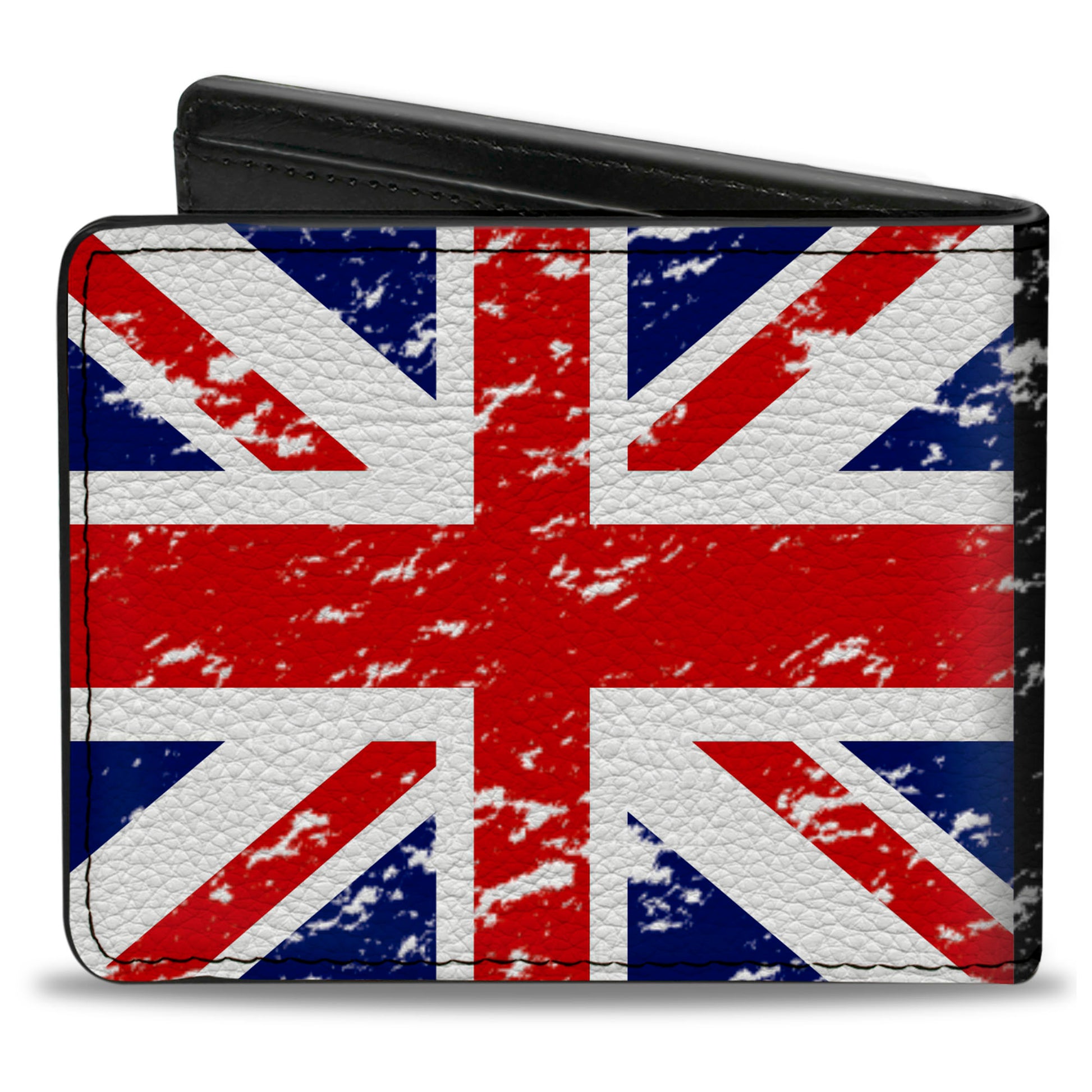 Bi-Fold Wallet - United Kingdom Flags Weathered Bi-Fold Wallets Buckle-Down