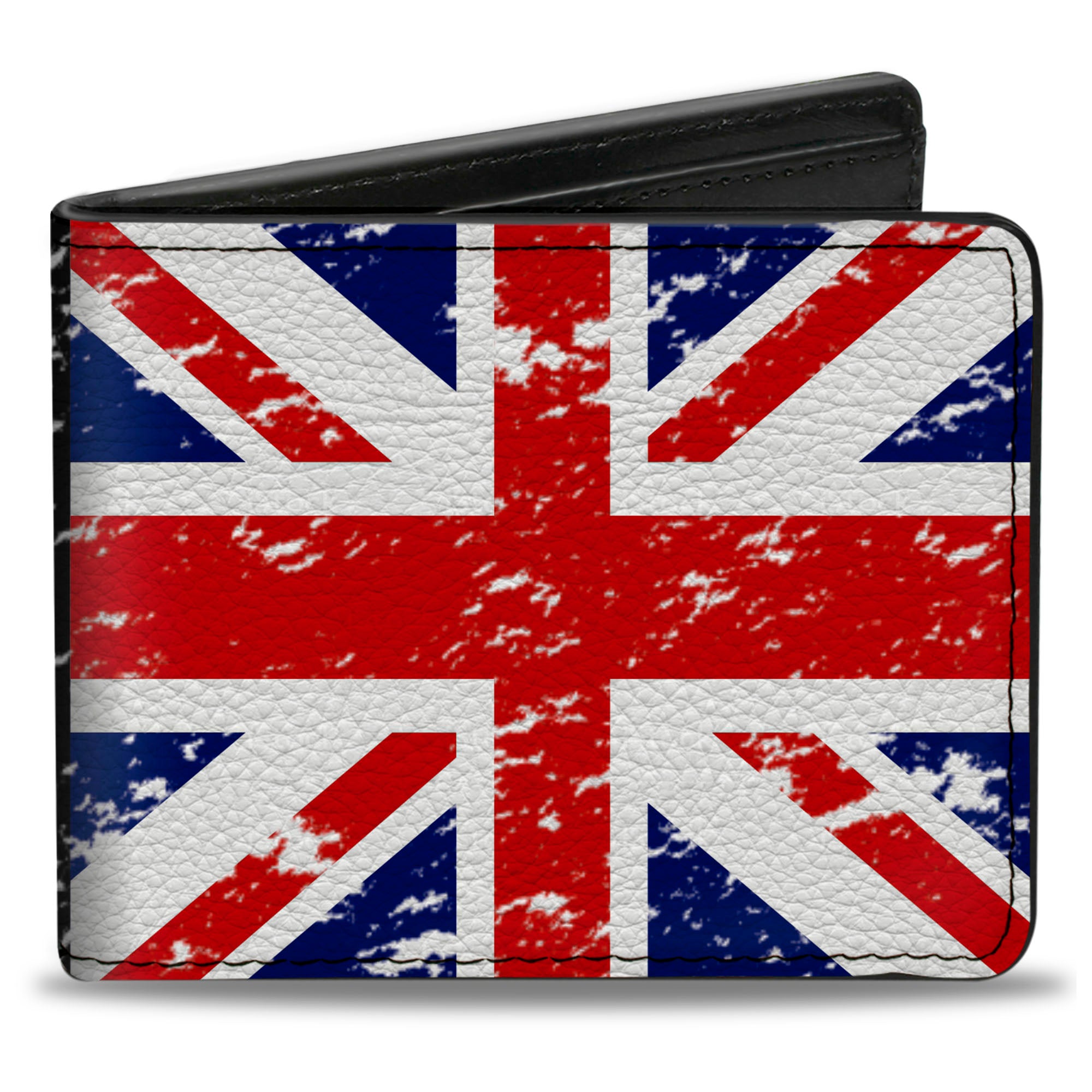 Bi-Fold Wallet - United Kingdom Flags Weathered Bi-Fold Wallets Buckle-Down