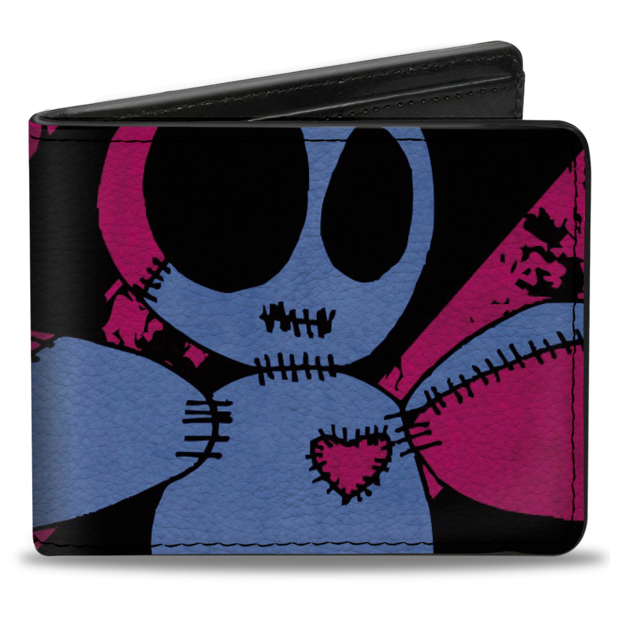 Bi-Fold Wallet - Voodoo Black Pink Blue Bi-Fold Wallets Buckle-Down