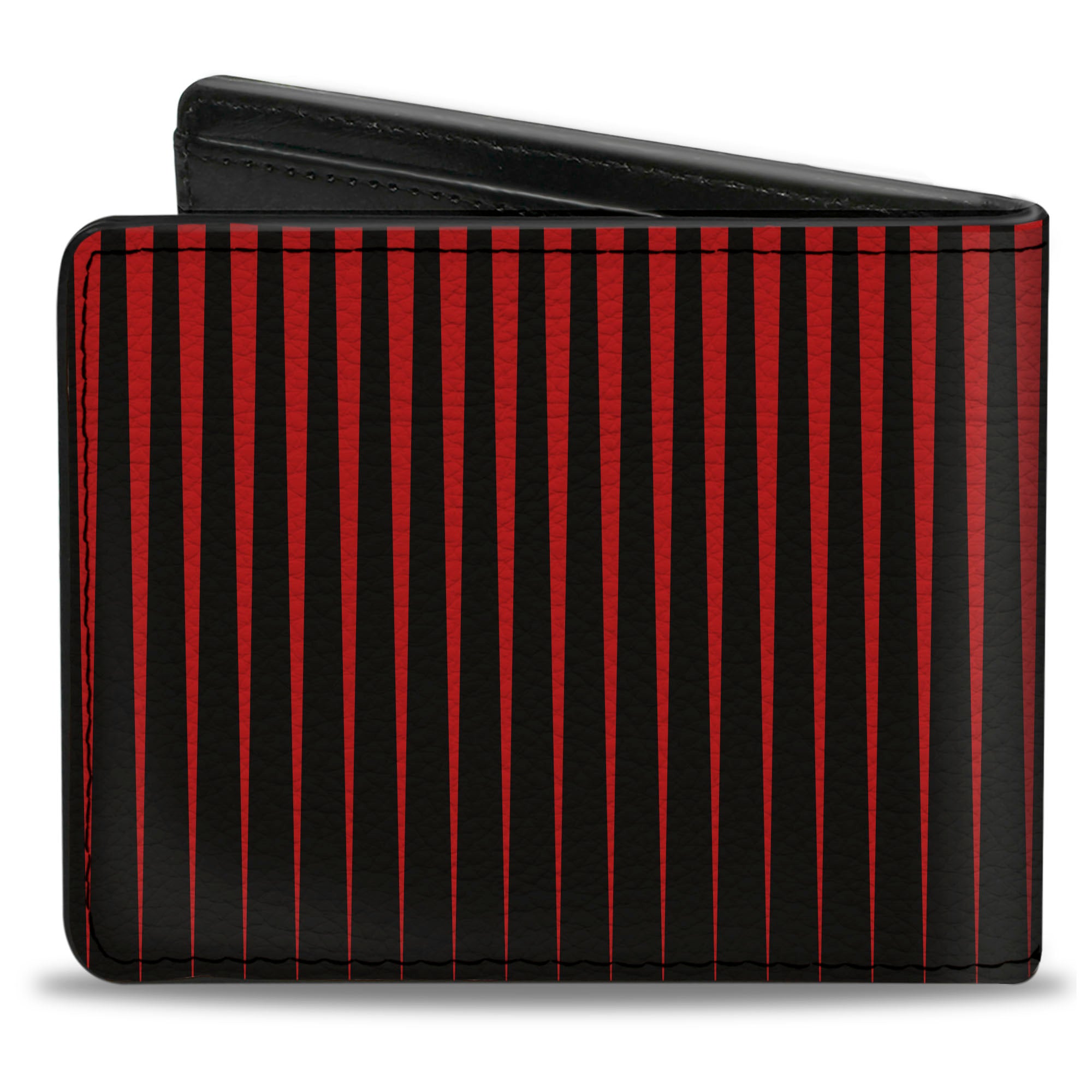 Bi-Fold Wallet - Vertical Stripes Transition Black Red Bi-Fold Wallets Buckle-Down