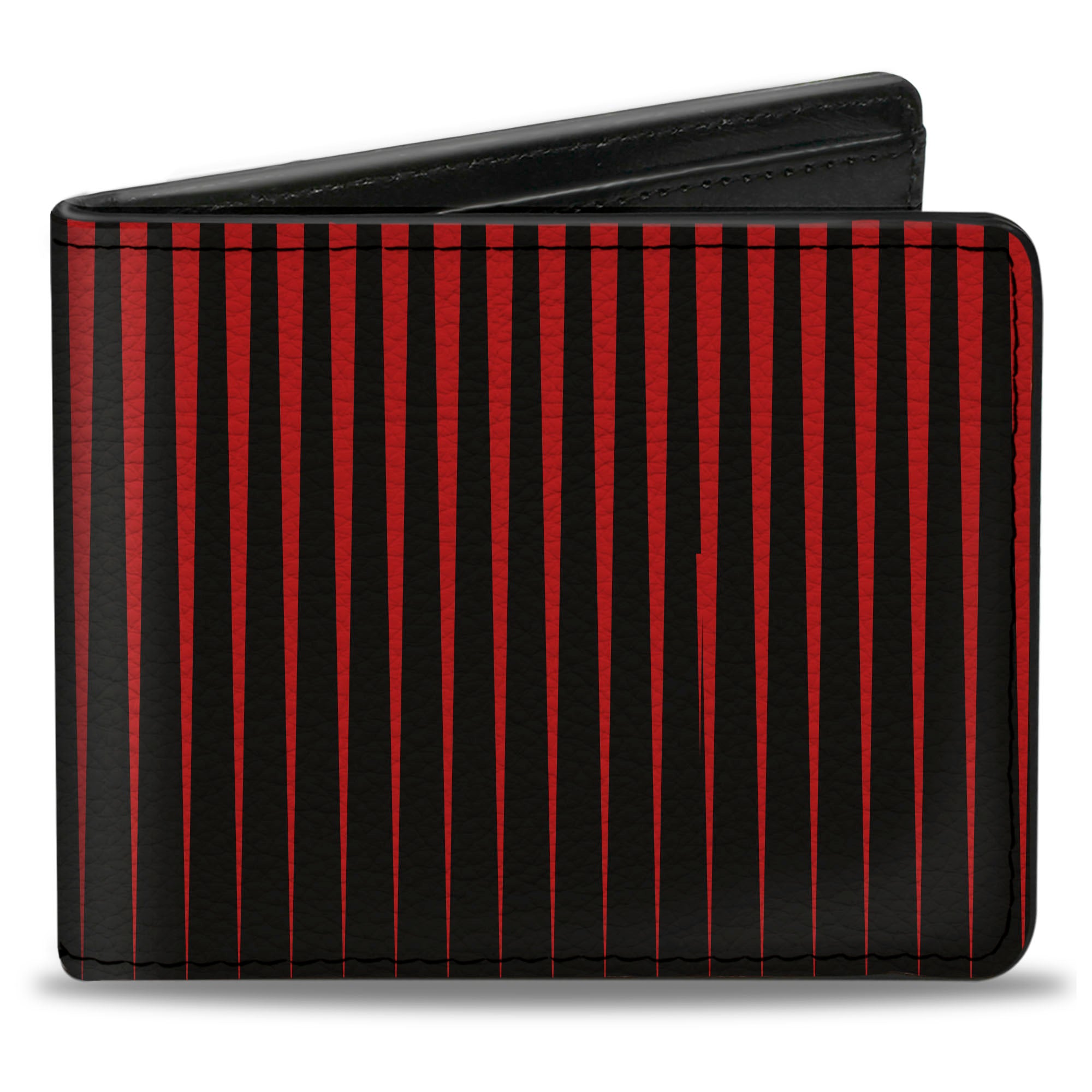 Bi-Fold Wallet - Vertical Stripes Transition Black Red Bi-Fold Wallets Buckle-Down