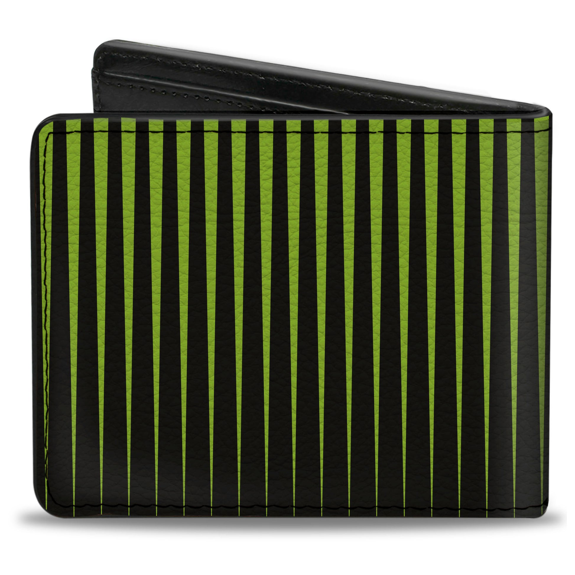 Bi-Fold Wallet - Vertical Stripes Transition Black Yellow Bi-Fold Wallets Buckle-Down