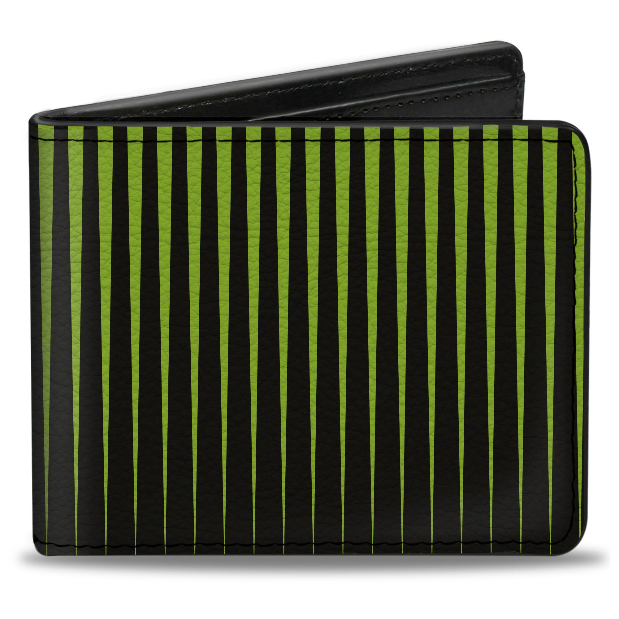 Bi-Fold Wallet - Vertical Stripes Transition Black Yellow Bi-Fold Wallets Buckle-Down