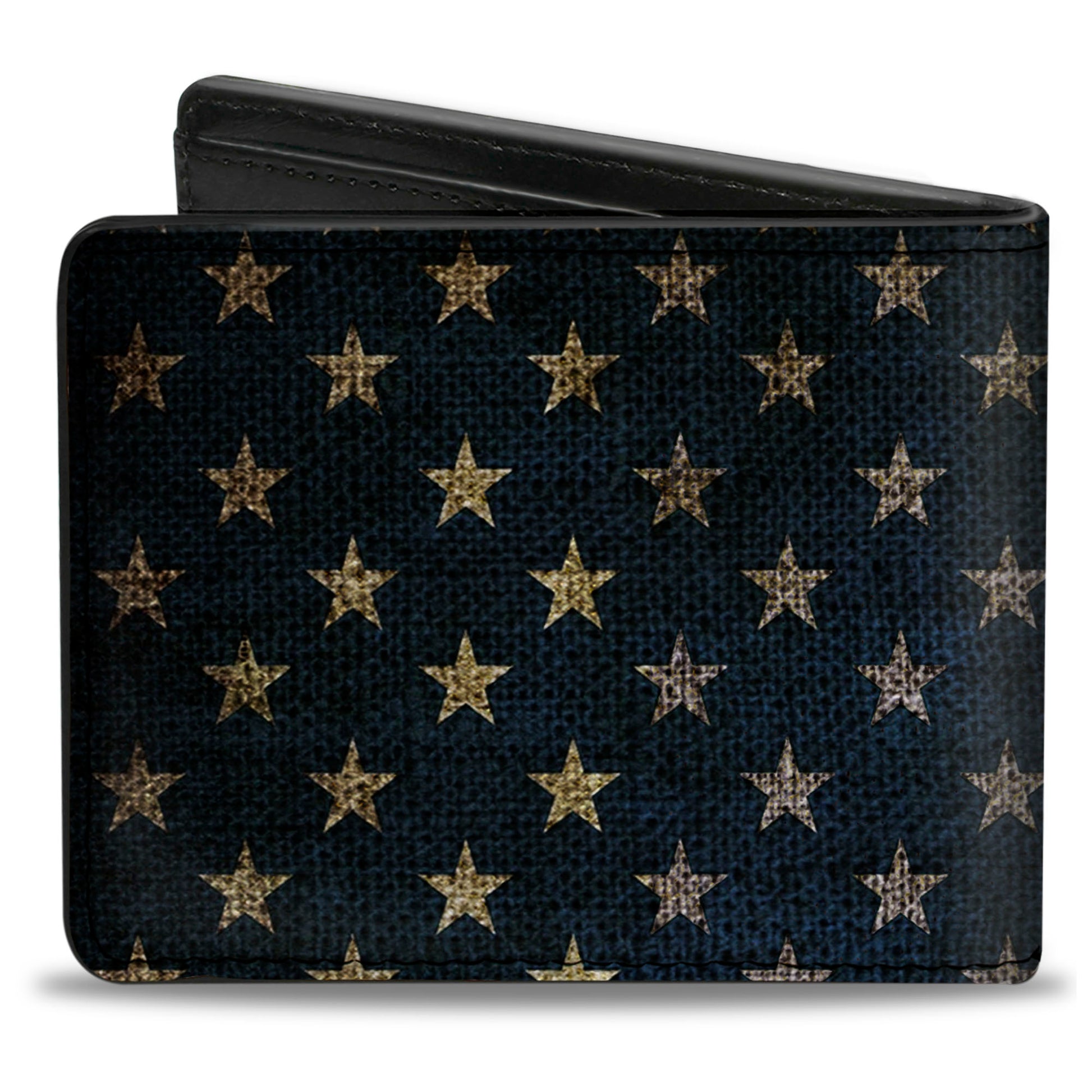 Bi-Fold Wallet - Vintage US Flag Stretch Bi-Fold Wallets Buckle-Down