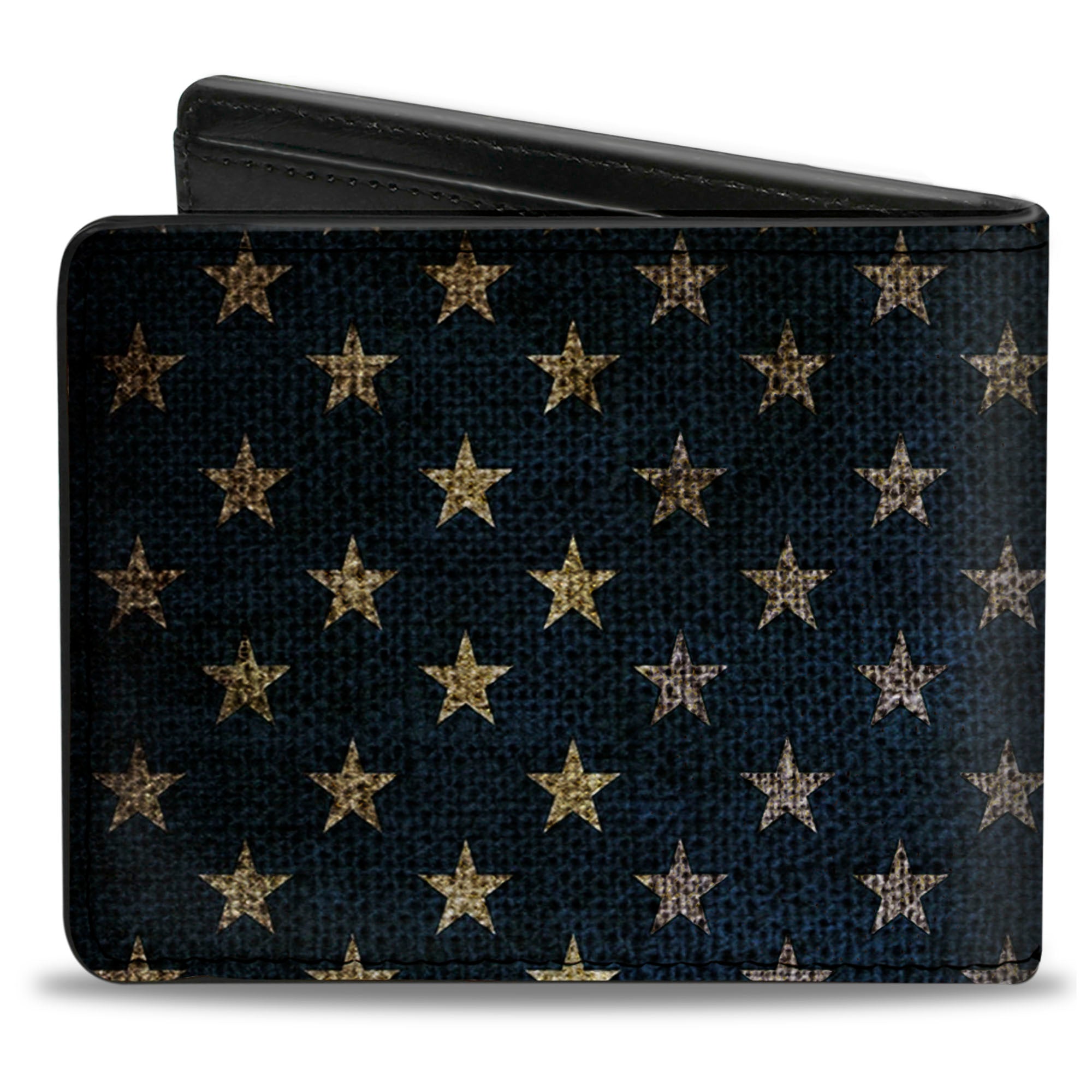 Bi-Fold Wallet - Vintage US Flag Stretch Bi-Fold Wallets Buckle-Down