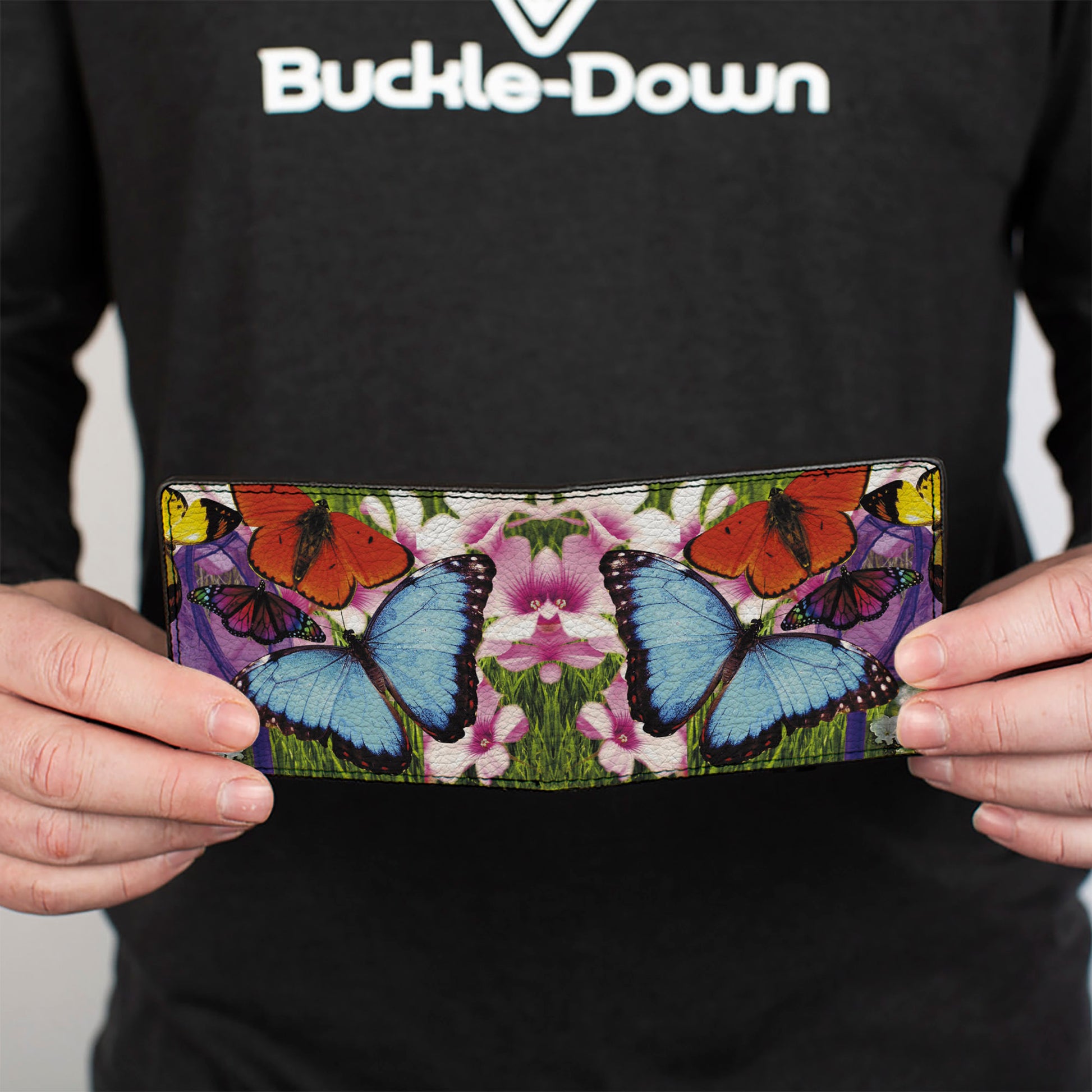 Bi-Fold Wallet - Vivid Butterfly Garden Bi-Fold Wallets Buckle-Down