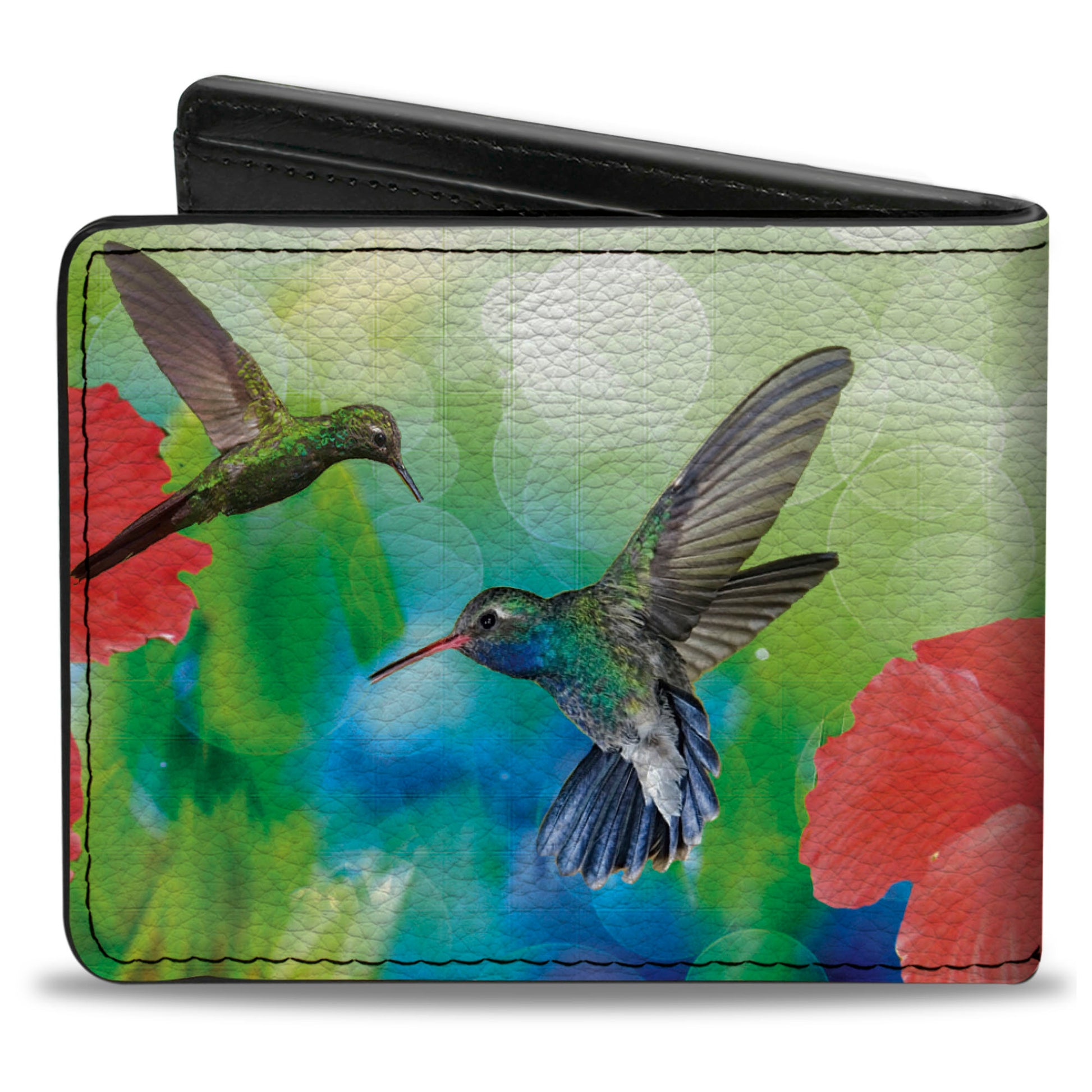 Bi-Fold Wallet - Vivid Hummingbird Garden Bi-Fold Wallets Buckle-Down