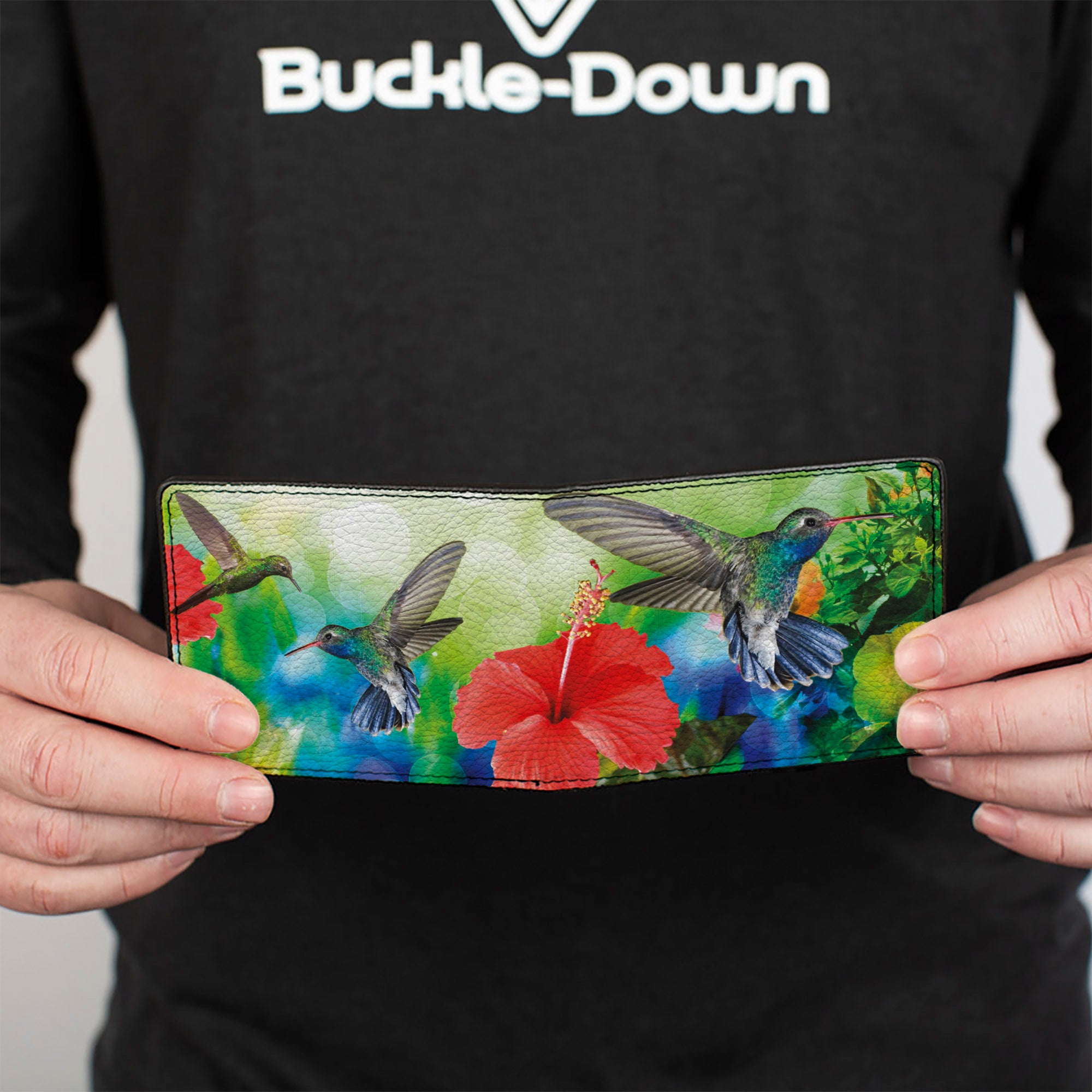 Bi-Fold Wallet - Vivid Hummingbird Garden Bi-Fold Wallets Buckle-Down