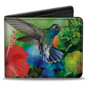 Bi-Fold Wallet - Vivid Hummingbird Garden Bi-Fold Wallets Buckle-Down