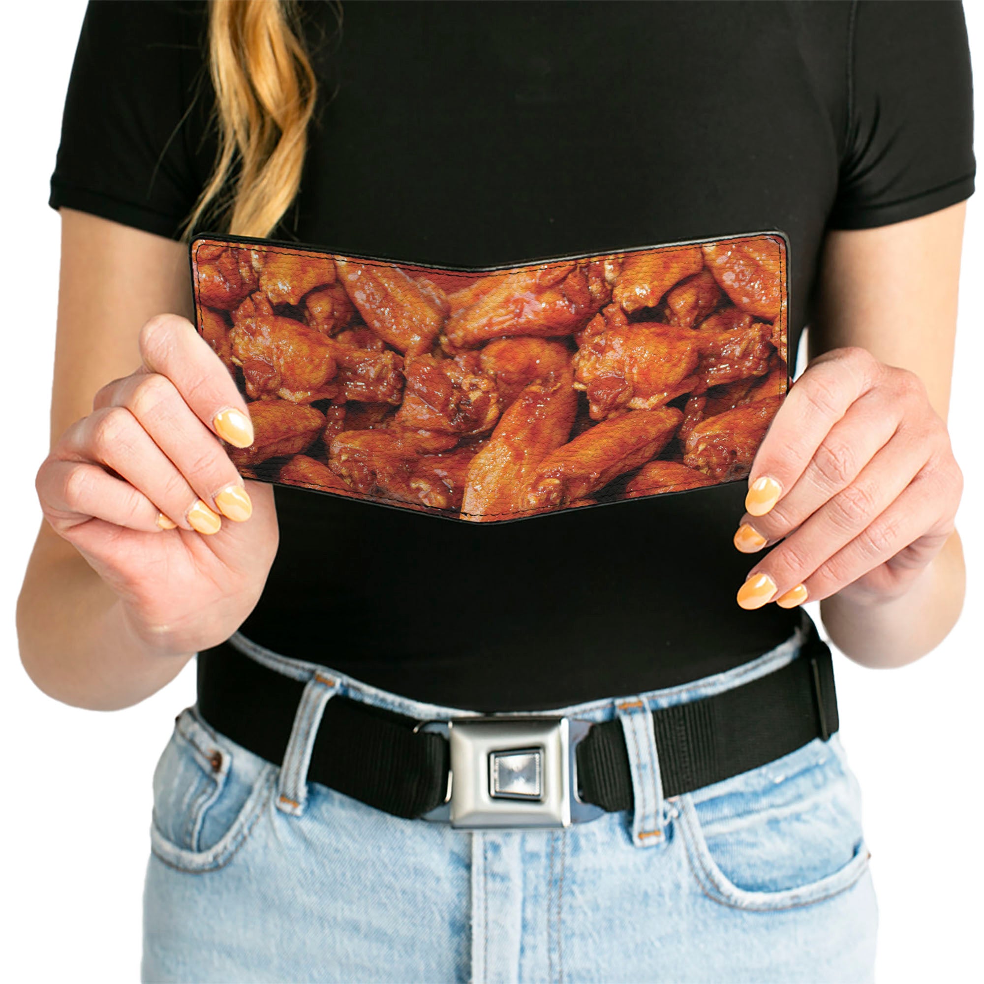Bi-Fold Wallet - Vivid Hot Wings Stacked Bi-Fold Wallets Buckle-Down
