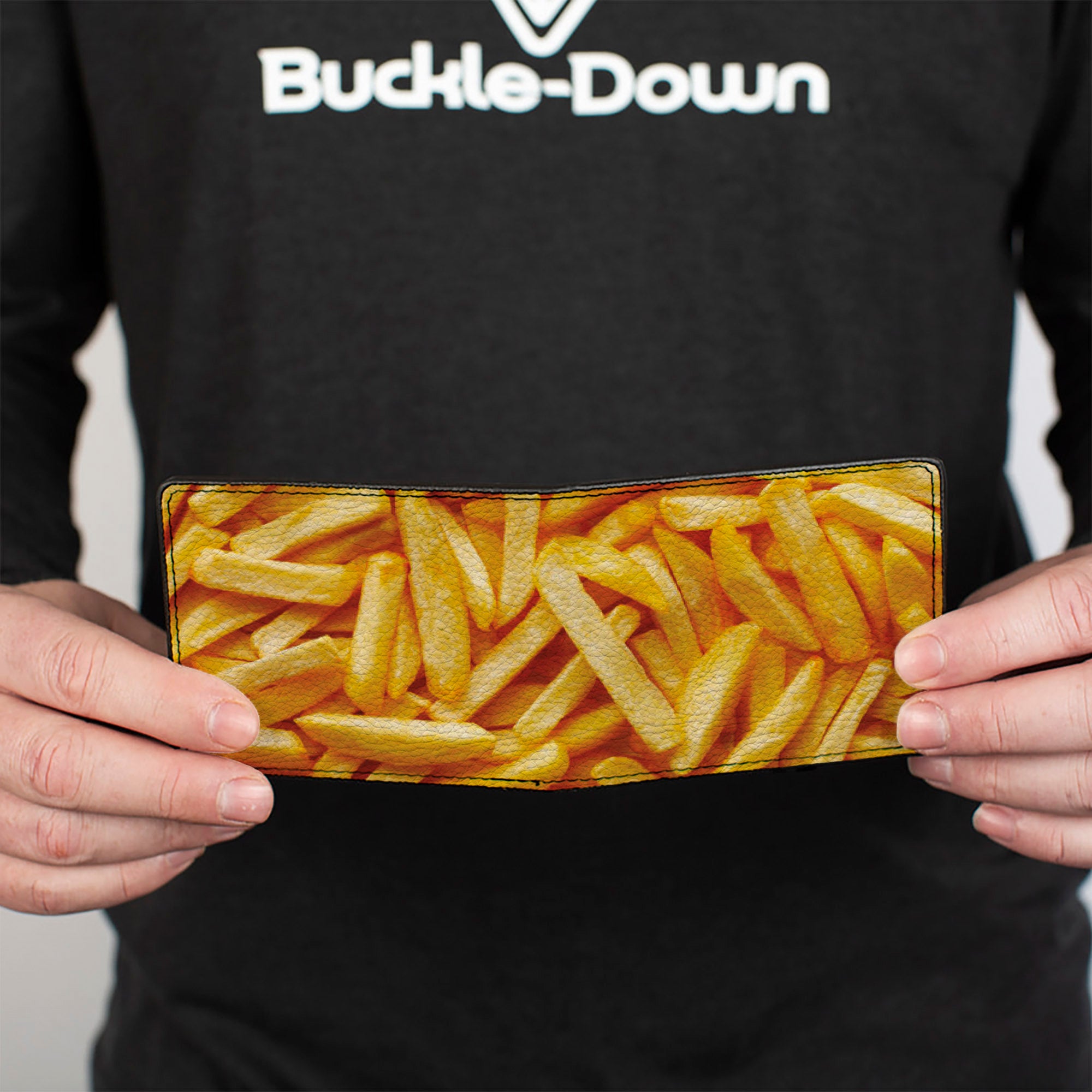 Bi-Fold Wallet - Vivid French Fries Stacked Bi-Fold Wallets Buckle-Down