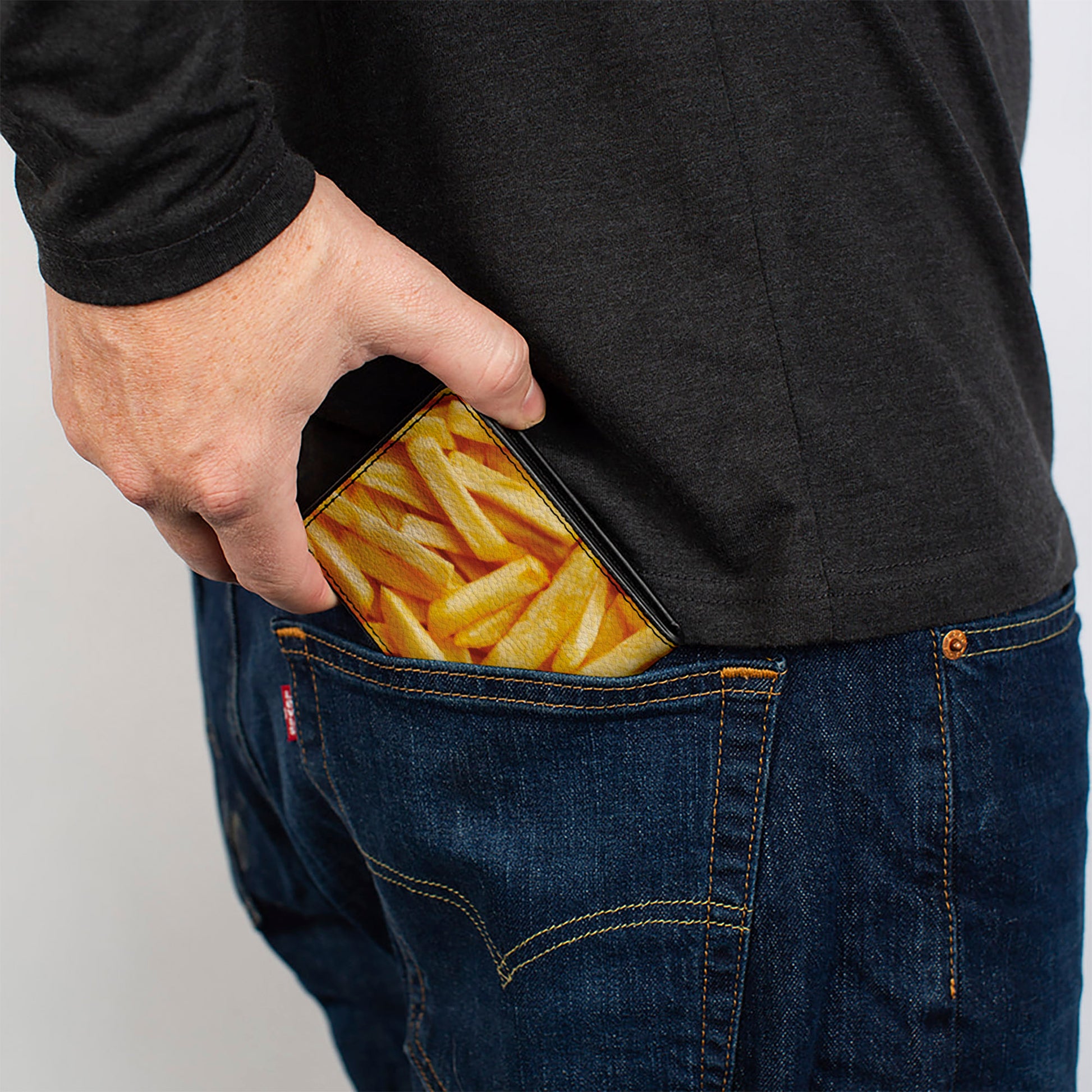 Bi-Fold Wallet - Vivid French Fries Stacked Bi-Fold Wallets Buckle-Down