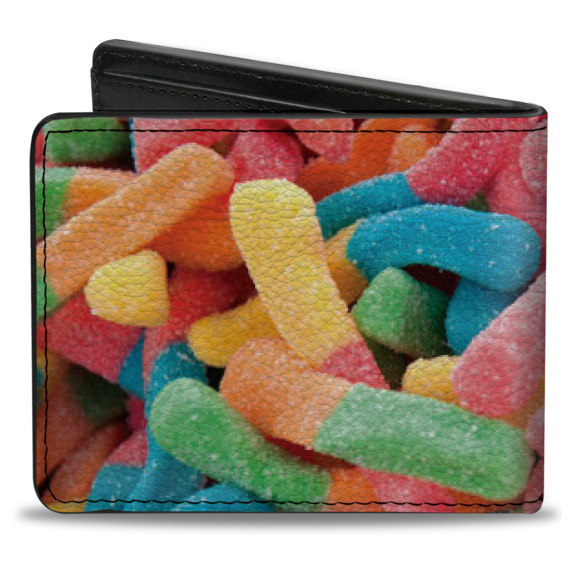 Bi-Fold Wallet - Vivid Sour Worms Stacked Bi-Fold Wallets Buckle-Down