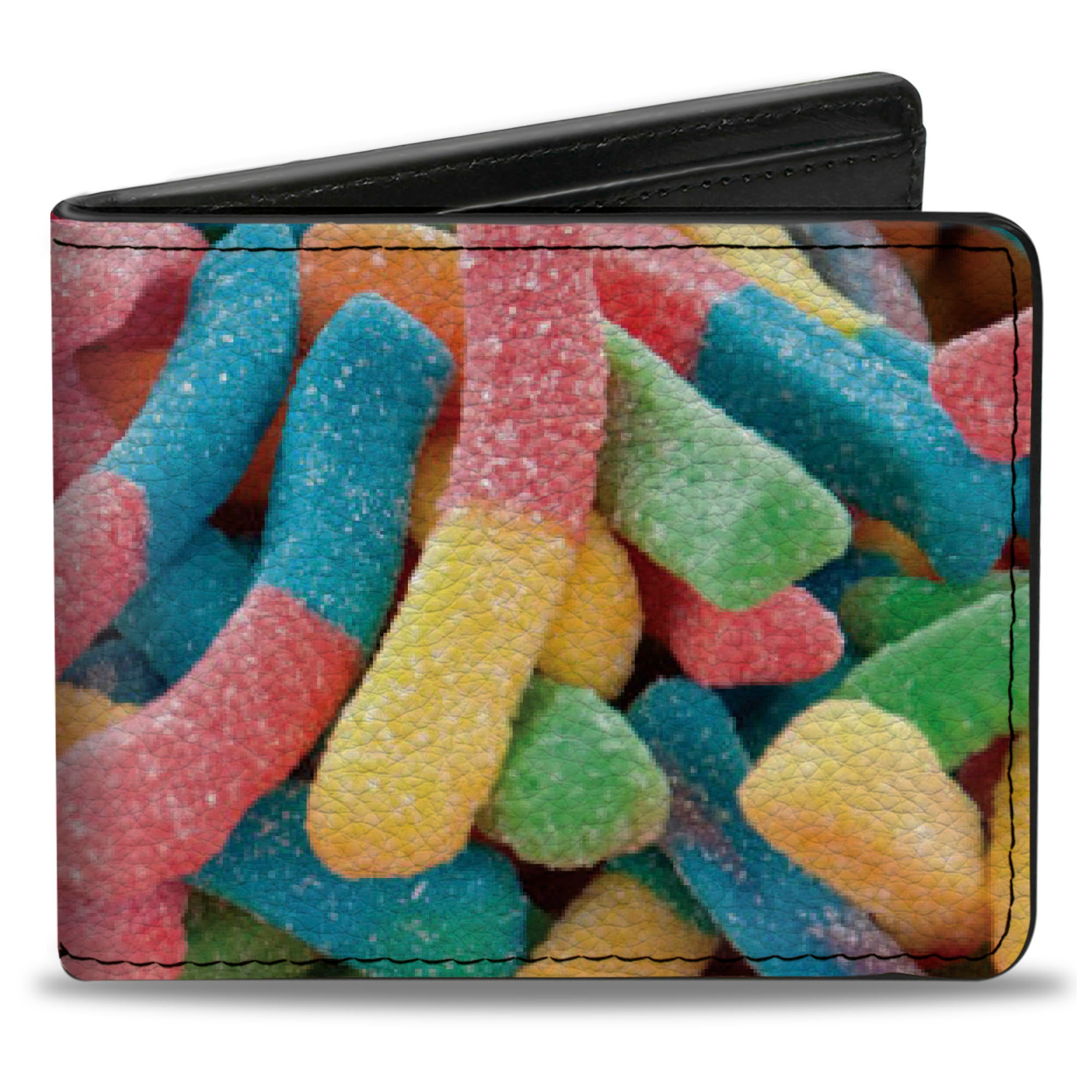 Bi-Fold Wallet - Vivid Sour Worms Stacked Bi-Fold Wallets Buckle-Down