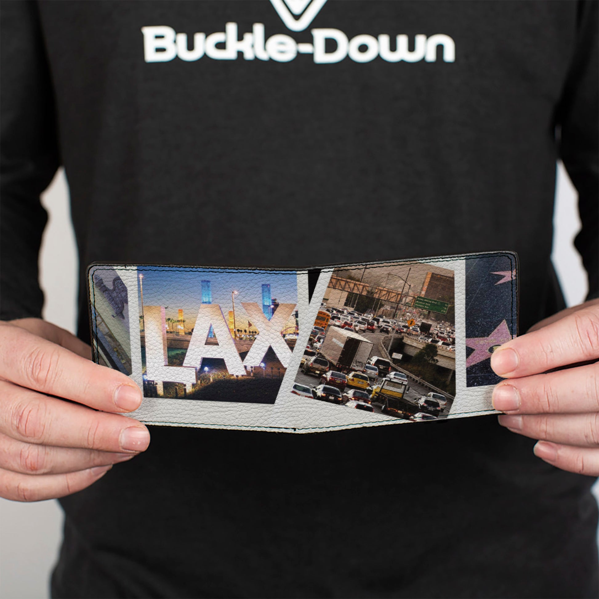 Bi-Fold Wallet - Vivid Los Angeles Snapshots Stacked Bi-Fold Wallets Buckle-Down