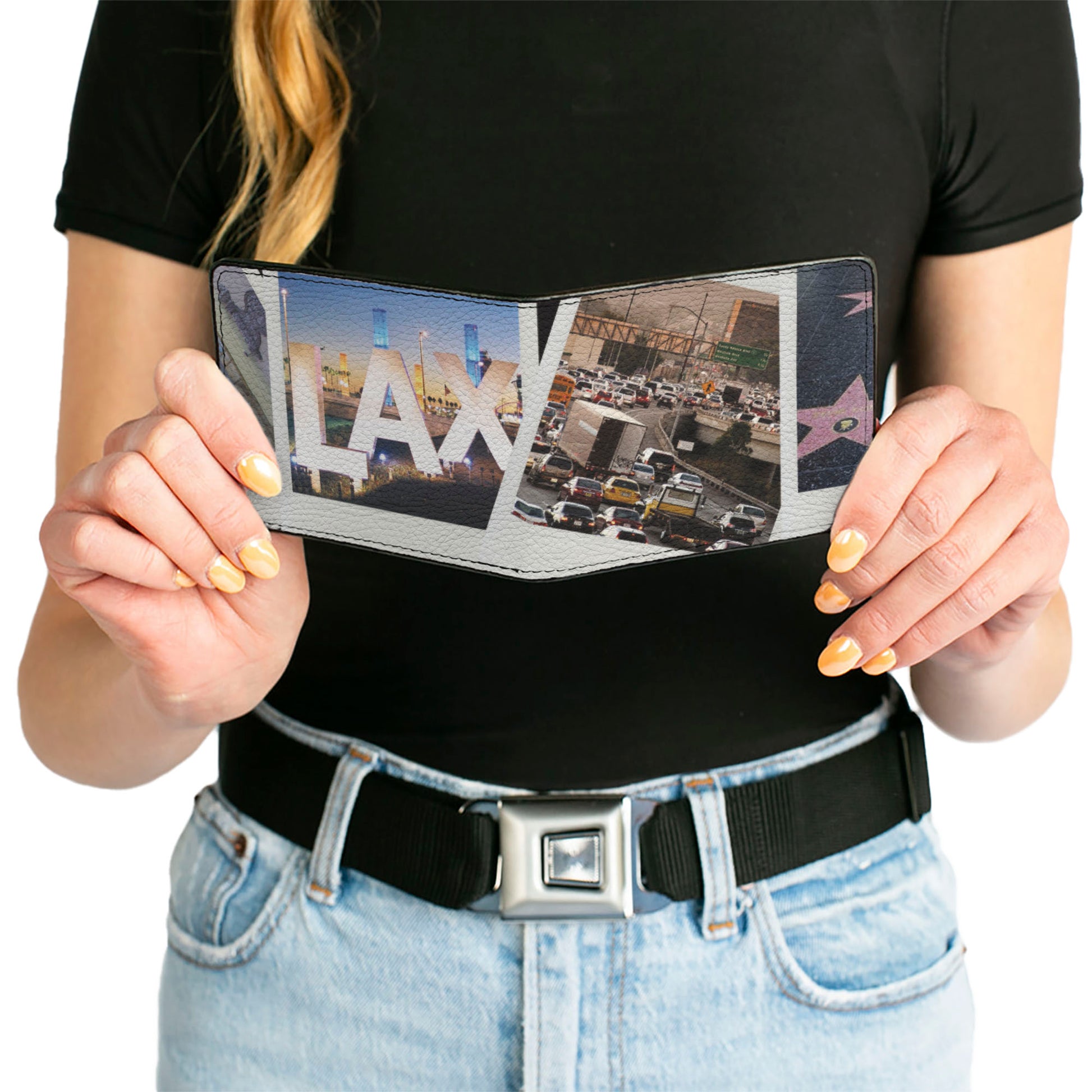 Bi-Fold Wallet - Vivid Los Angeles Snapshots Stacked Bi-Fold Wallets Buckle-Down