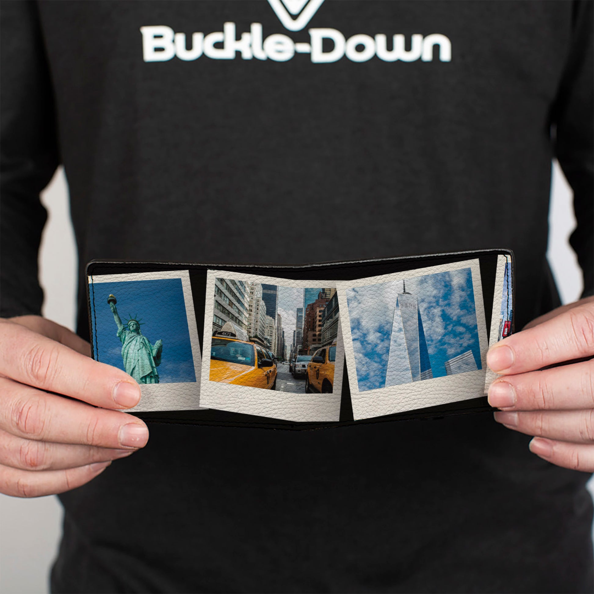 Bi-Fold Wallet - Vivid New York City Snapshots Stacked Bi-Fold Wallets Buckle-Down