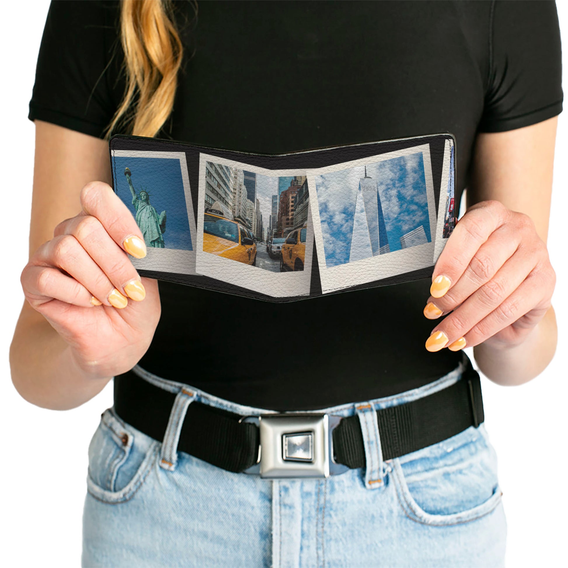 Bi-Fold Wallet - Vivid New York City Snapshots Stacked Bi-Fold Wallets Buckle-Down