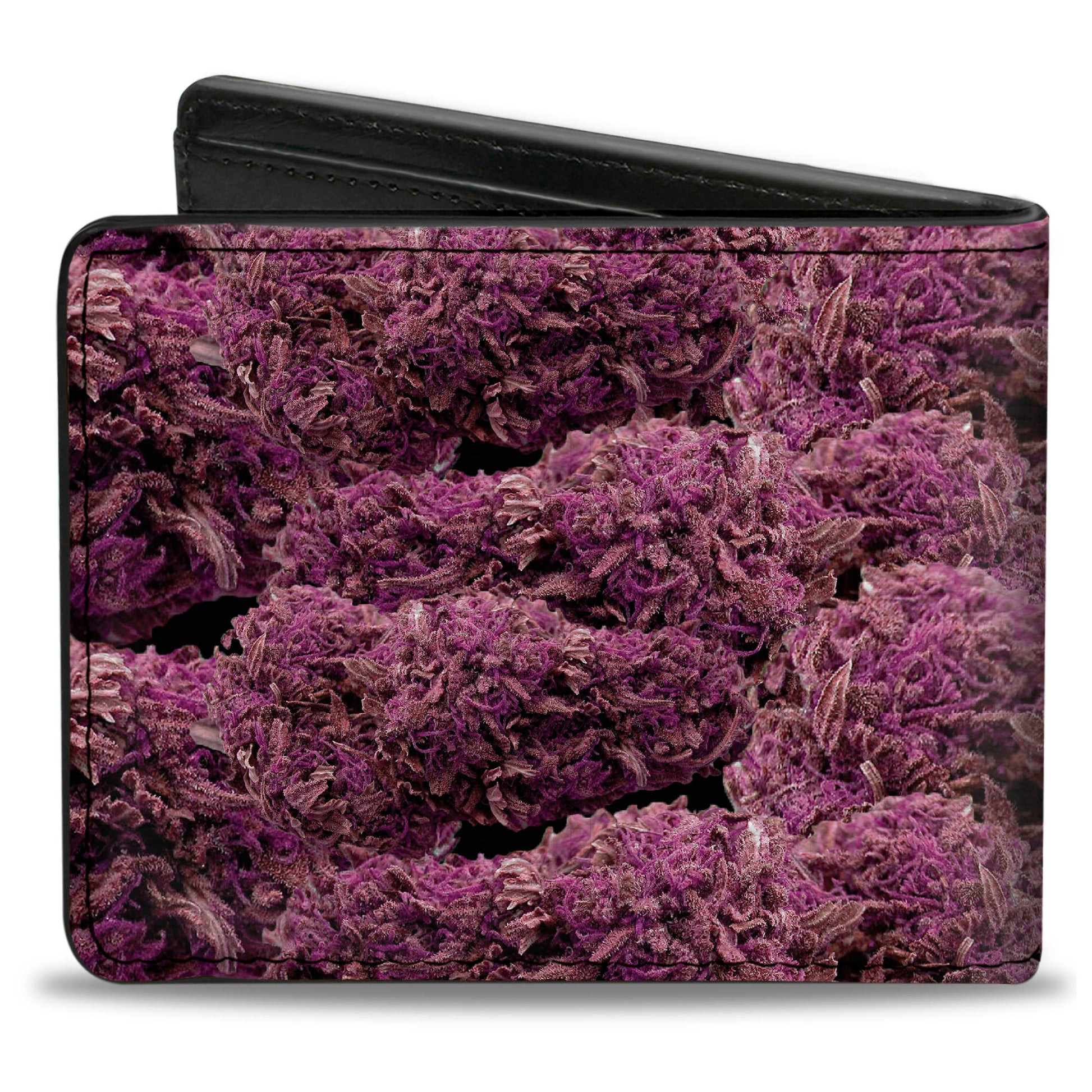 Bi-Fold Wallet - Vivid Marijuana Nugs Stacked Purples Bi-Fold Wallets Buckle-Down