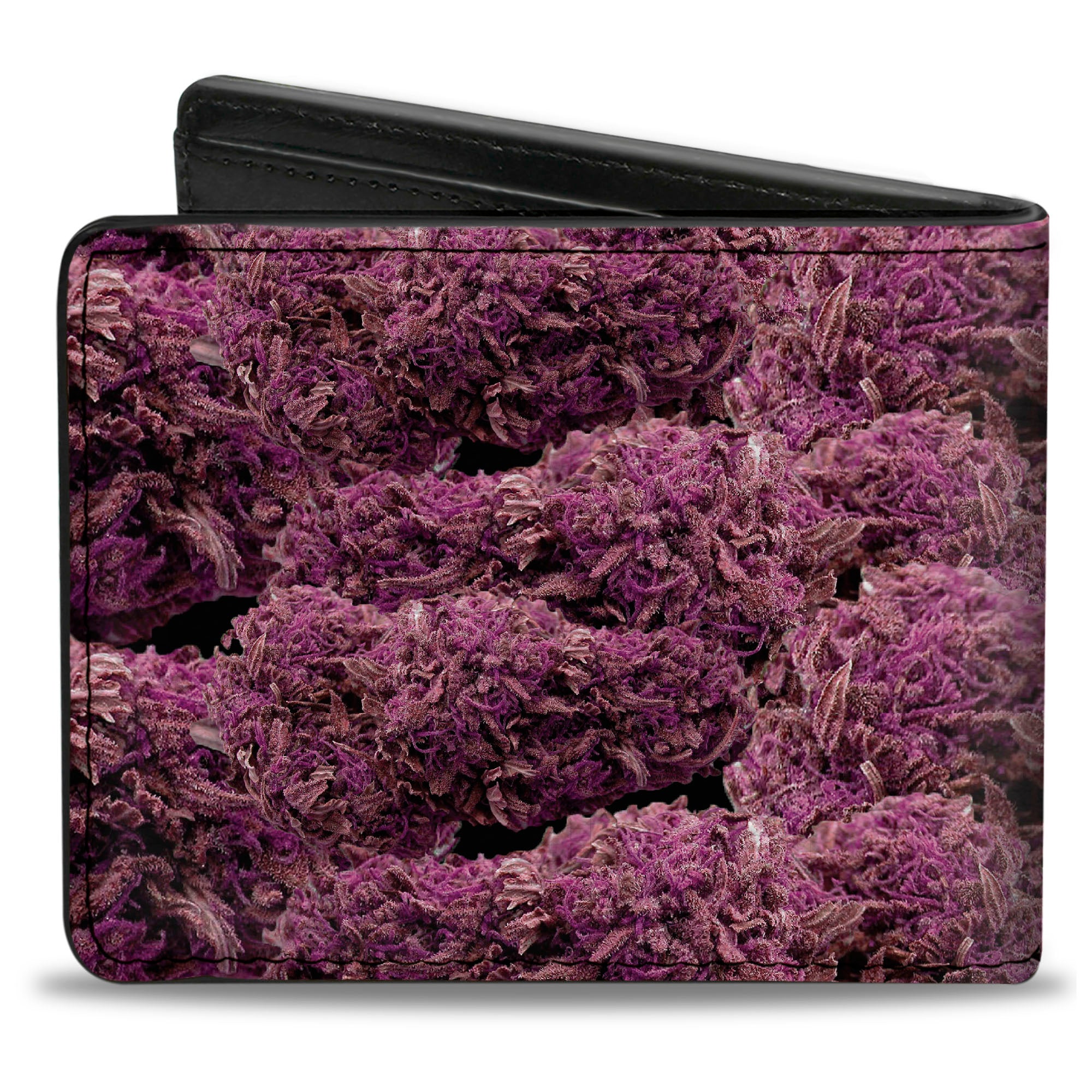 Bi-Fold Wallet - Vivid Marijuana Nugs Stacked Purples Bi-Fold Wallets Buckle-Down